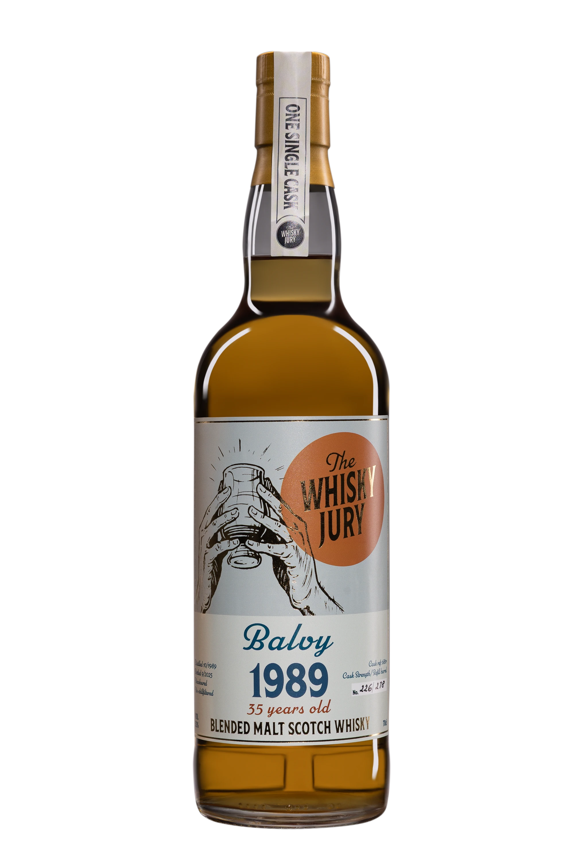 The Whisky Jury - Single Malt Scotch Whisky "35 Ans Balvy" Brun 1989 52°, 70cl