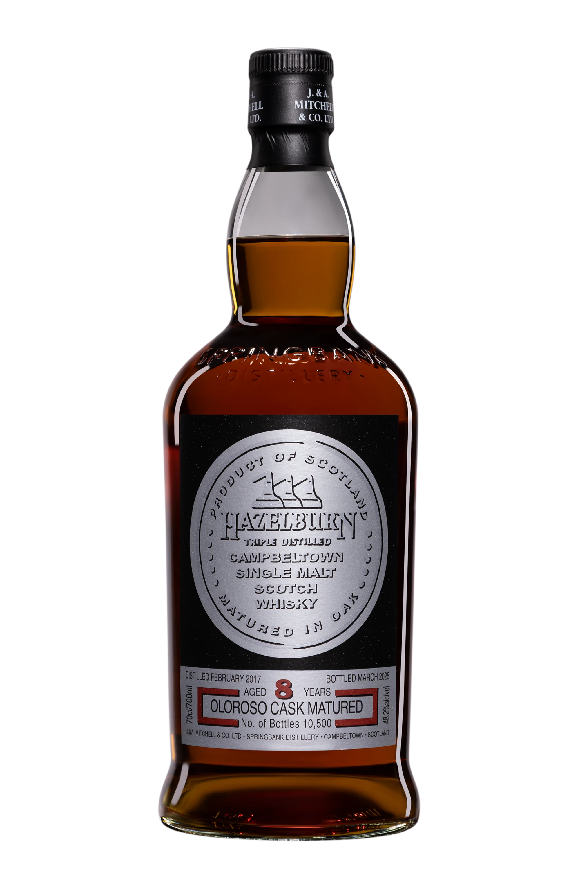 Springbank - Single Malt Scotch Whisky "Hazelburn 8 Ans Sherry" Brun NV 48.2°, 70cl