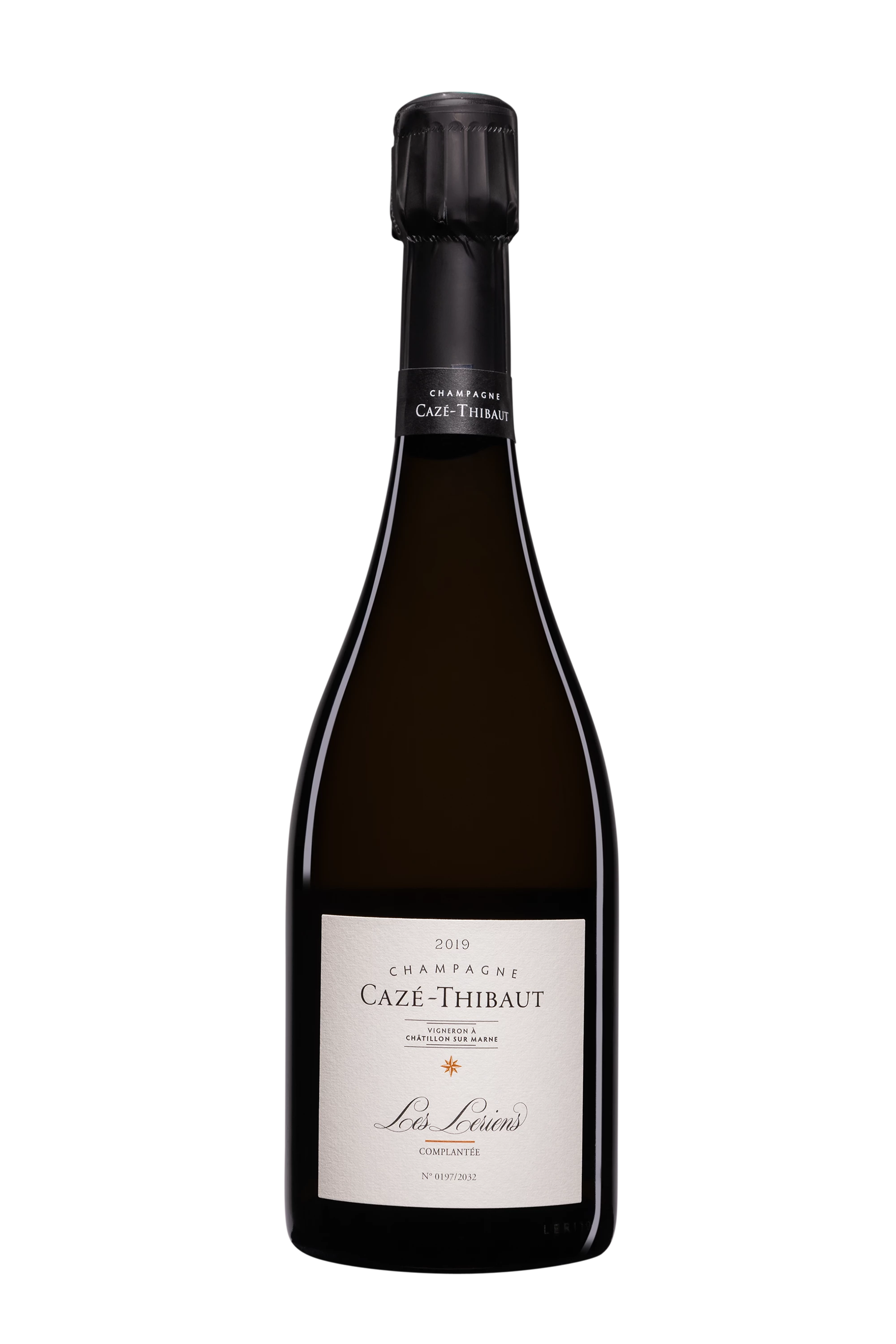 Domaine Cazé-Thibaut - Champagne Extra-Brut Millésimé "Les Leriens" Blanc 2019, 75cl