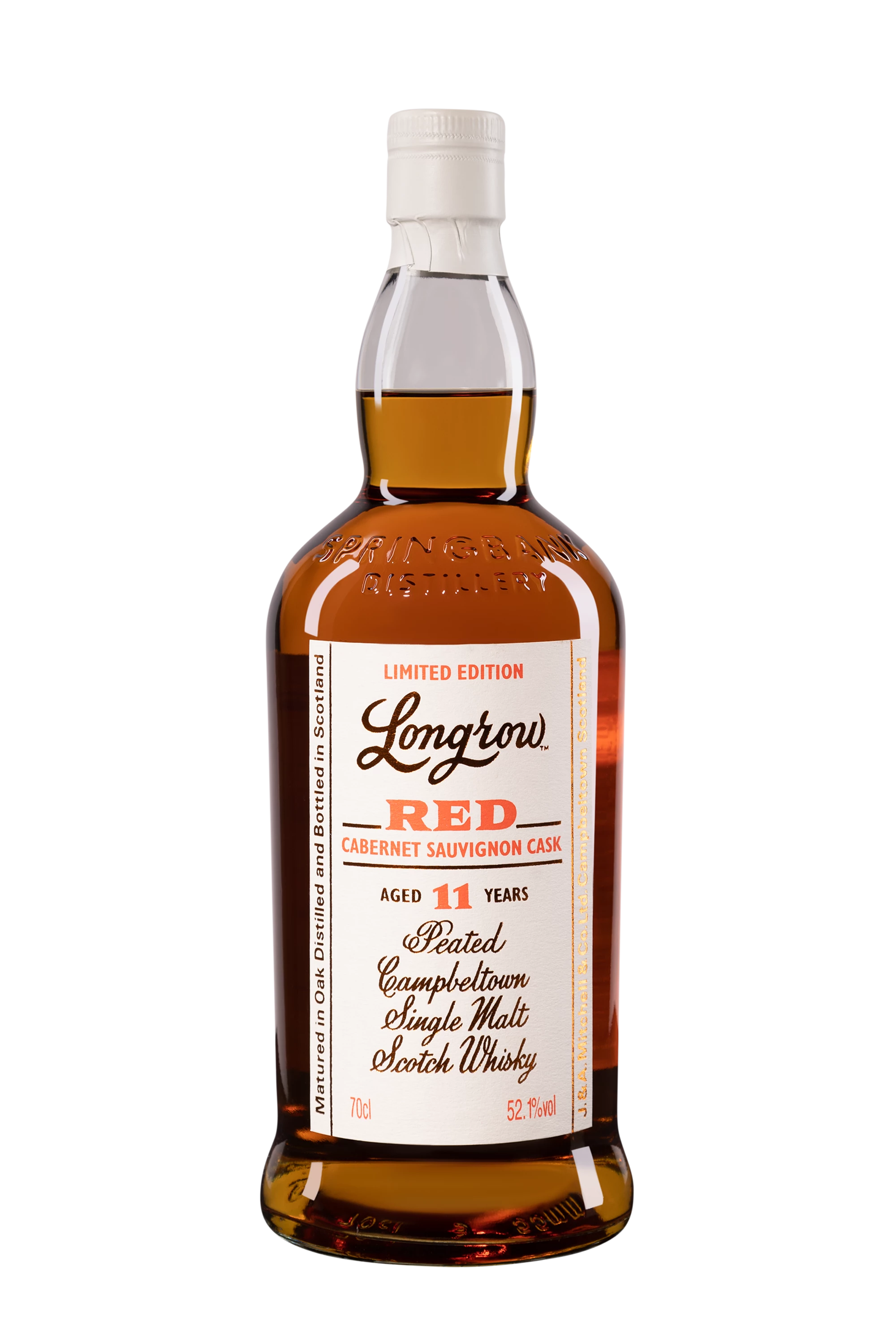 Springbank - Single Malt Scotch Whisky "11 Ans Longrow - Red Cabernet Sauvignon" 52.1° Giftbox, 70cl