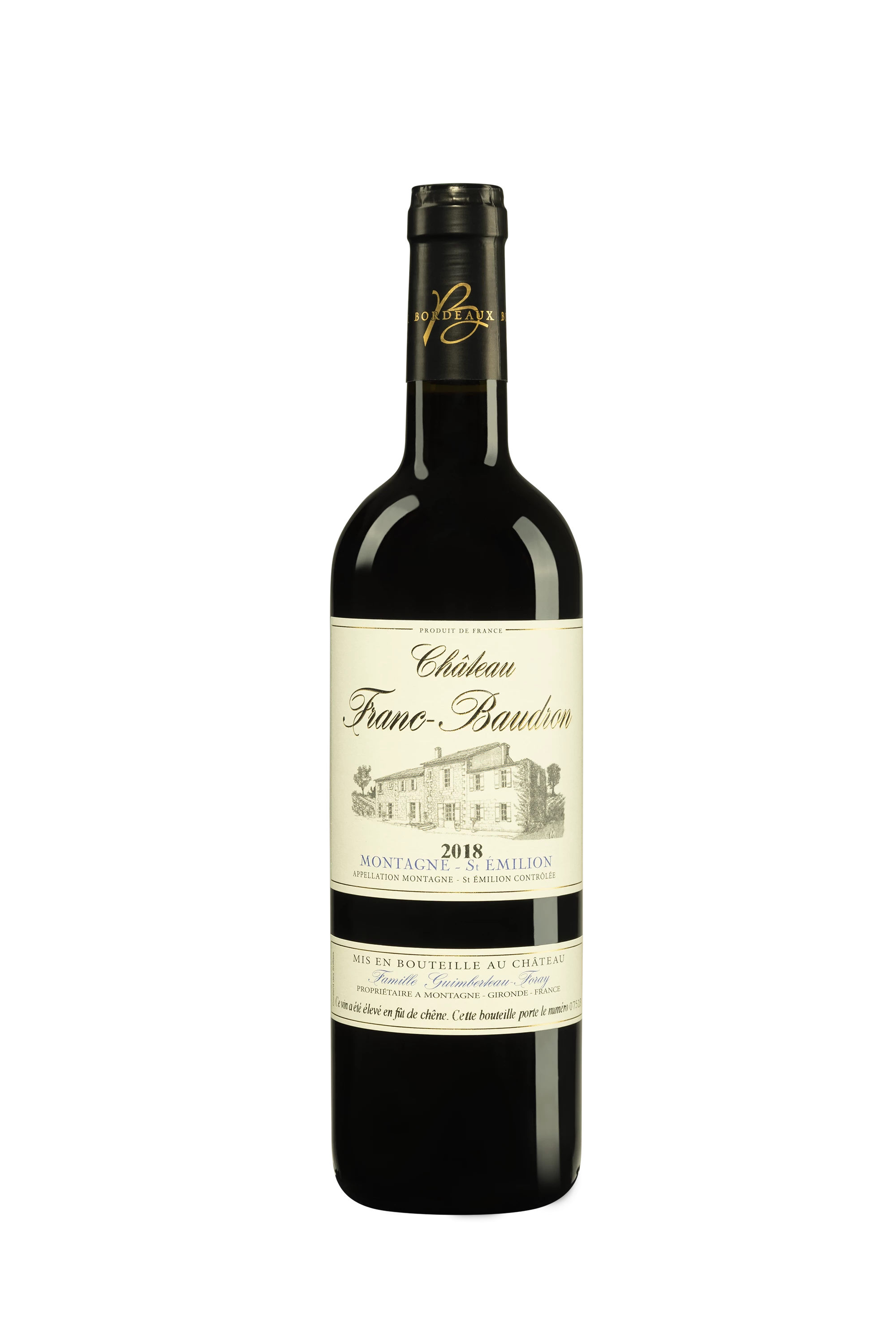 Château Franc-Baudron - Montagne Saint-Emilion Rouge 2018, 75cl