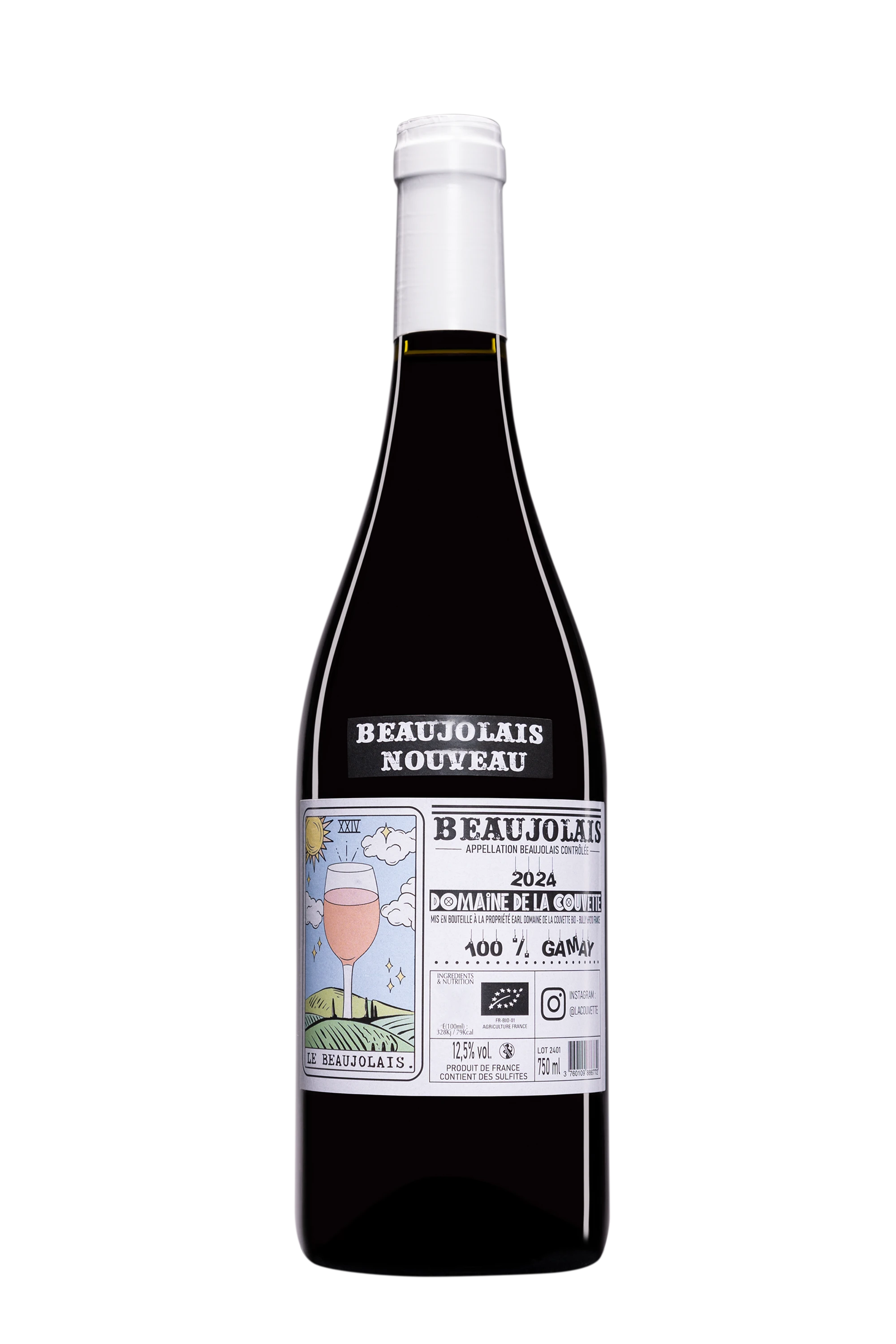 Domaine de la Couvette - Beaujolais Nouveau "Bio" Rouge 2024, 75cl