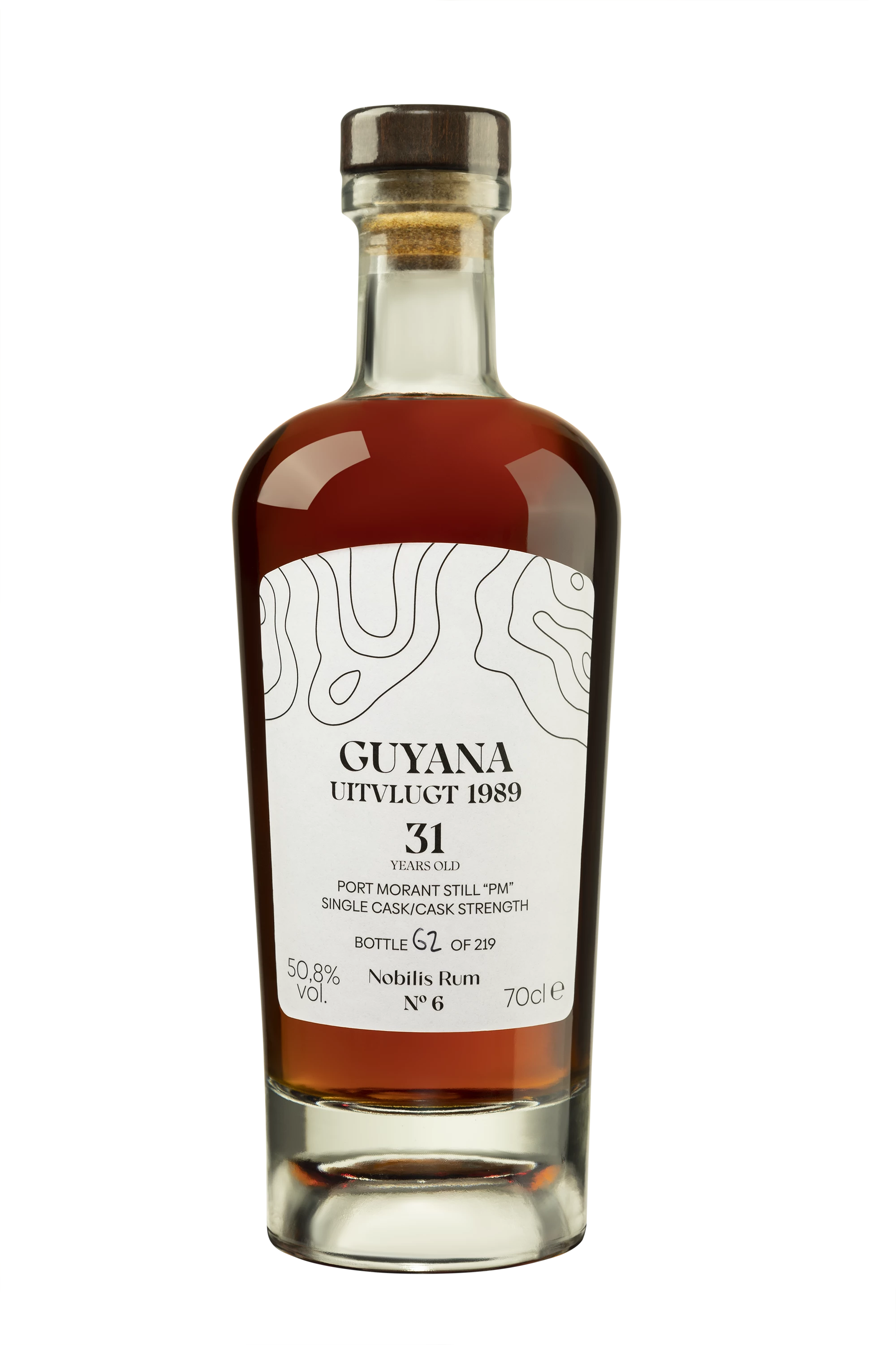 Nobilis Rum - Molasses British Guyana Rhum "31 Ans Uitvlugt - Single Cask - Port Morant Still PM - N°6" Brun 1989 50.8° Giftbox, 70cl