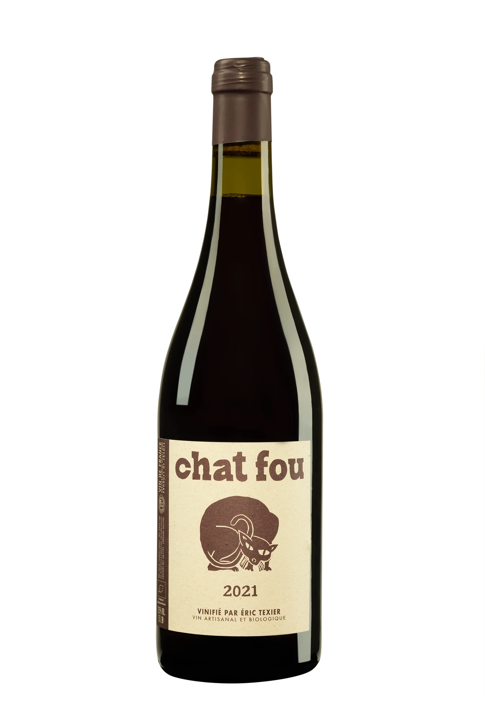 Domaine Eric Texier - Côtes du Rhône "Chat Fou" Rouge 2021 12.5°, 75cl