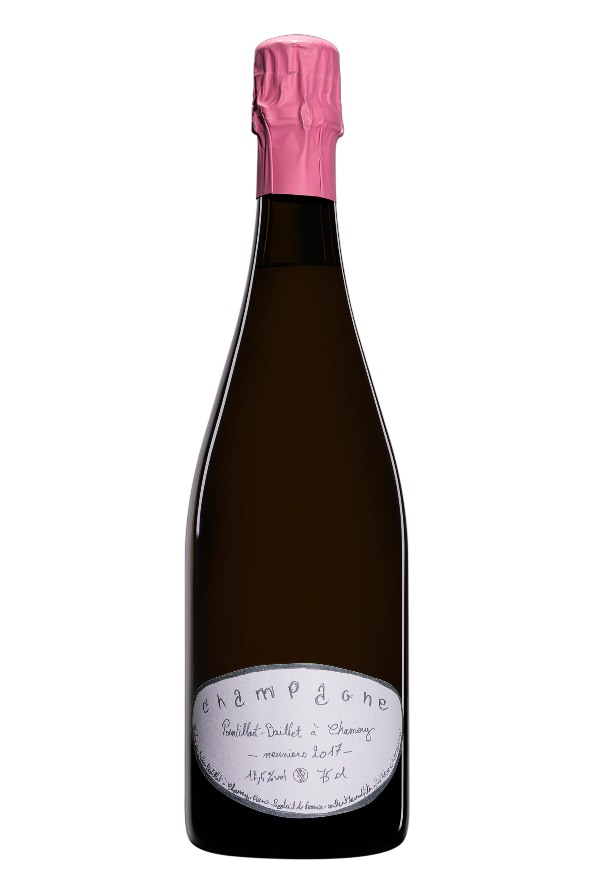 Domaine Bastien Pointillart - Champagne Brut Nature Blanc de Noirs Millésimé Blanc 2017 12.5°, 75cl