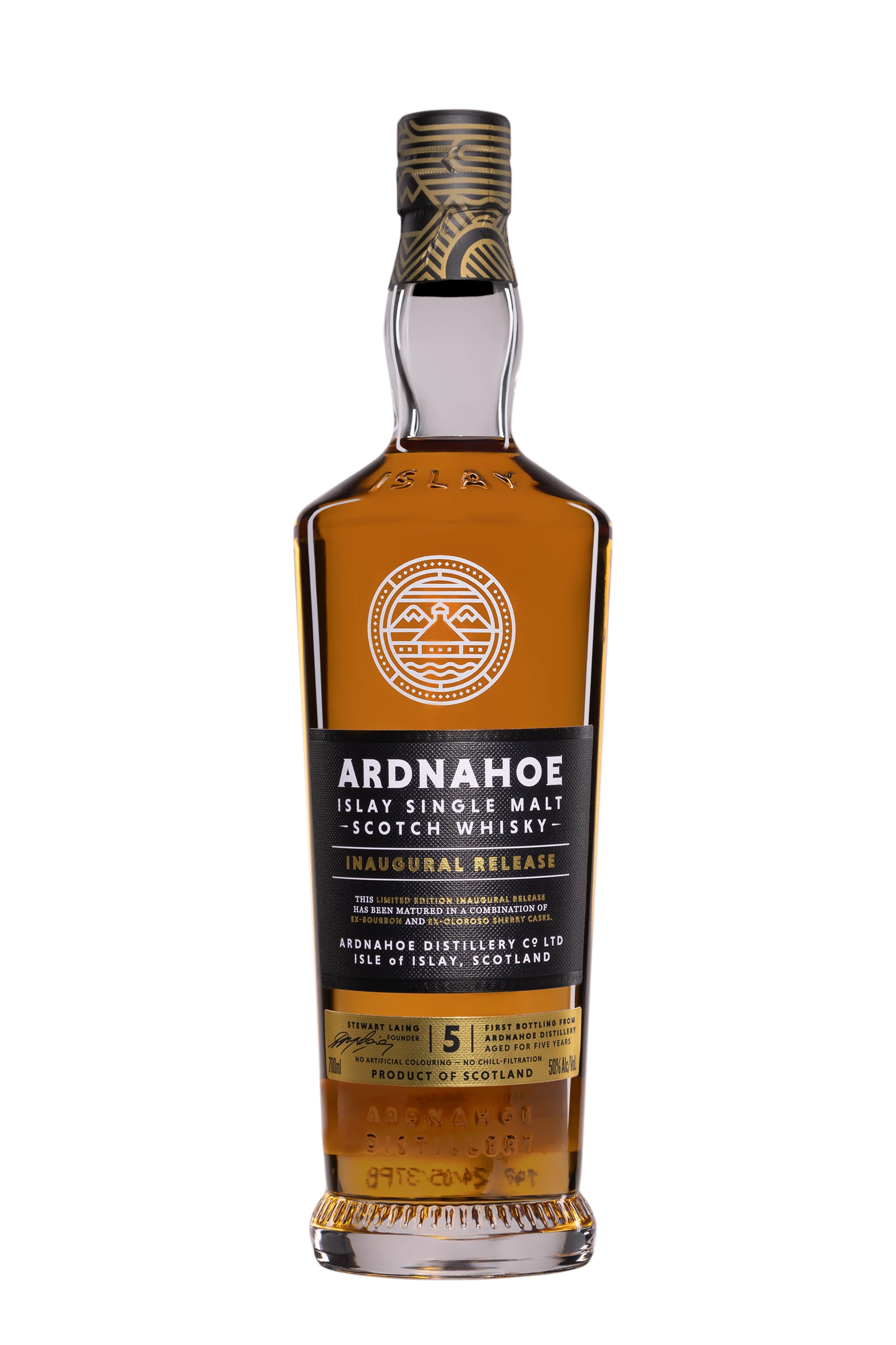 Ardnahoe - Single Malt Scotch Whisky "5 Ans - Inaugural Release" 50° Giftbox, 70cl