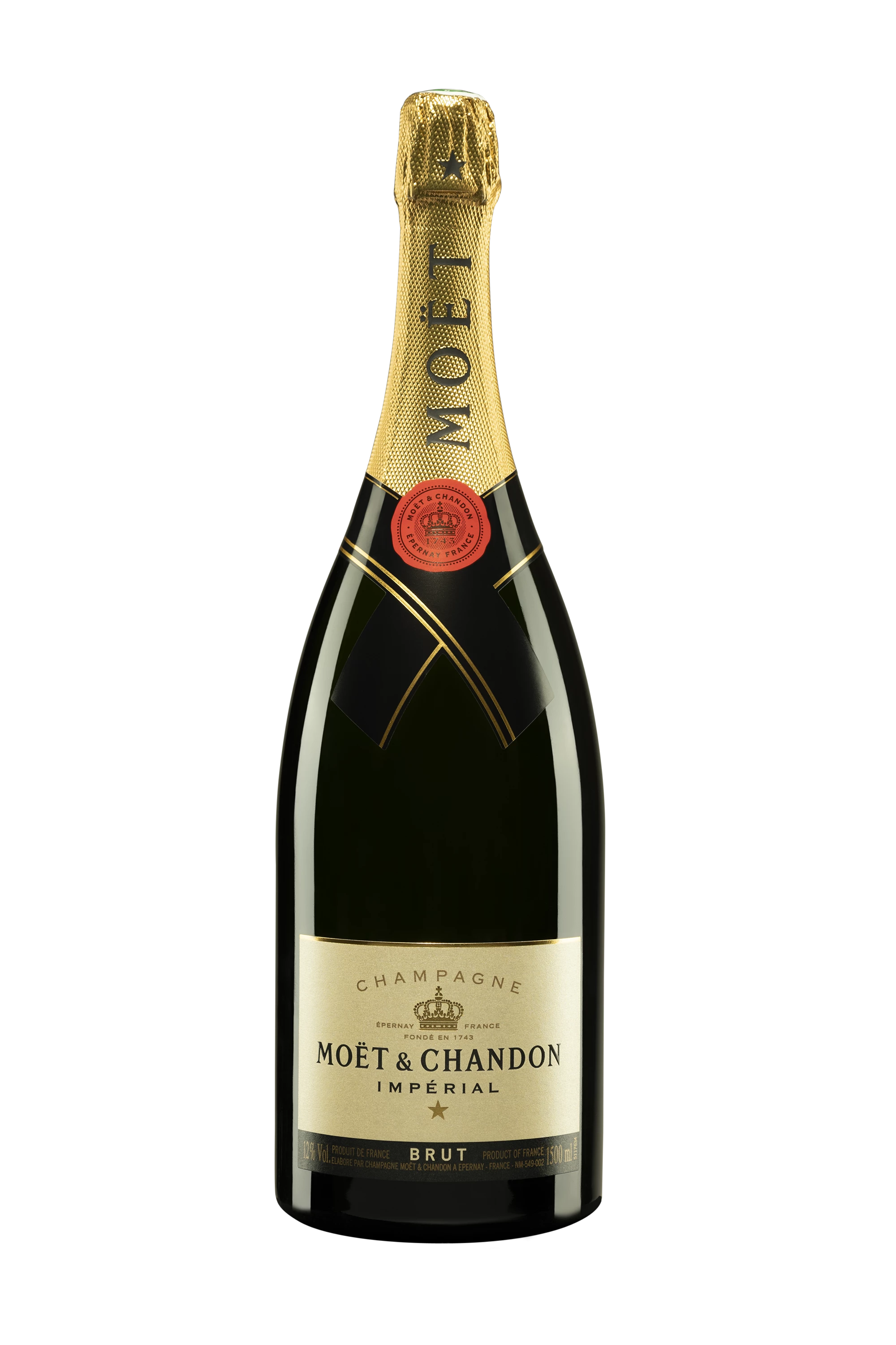 Maison Moët & Chandon - Champagne Brut "Impérial" Blanc NV 12° Wooden case, 150cl