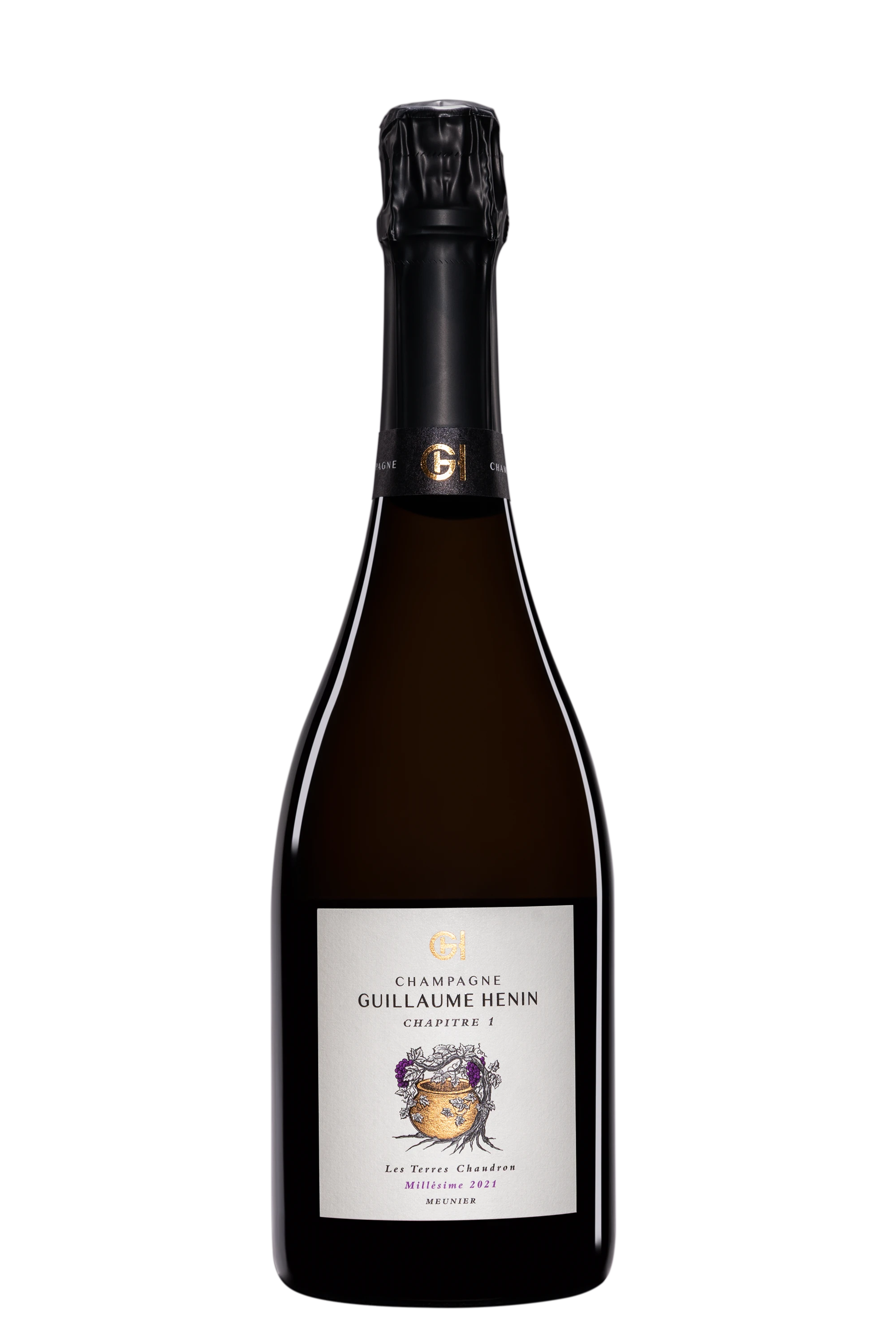 Domaine Guillaume Hénin - Champagne Extra-Brut Blanc de Noirs "Les Terres Chaudron" Blanc 2021 Dégorgement 03 Mar. 2025 12°, 75cl