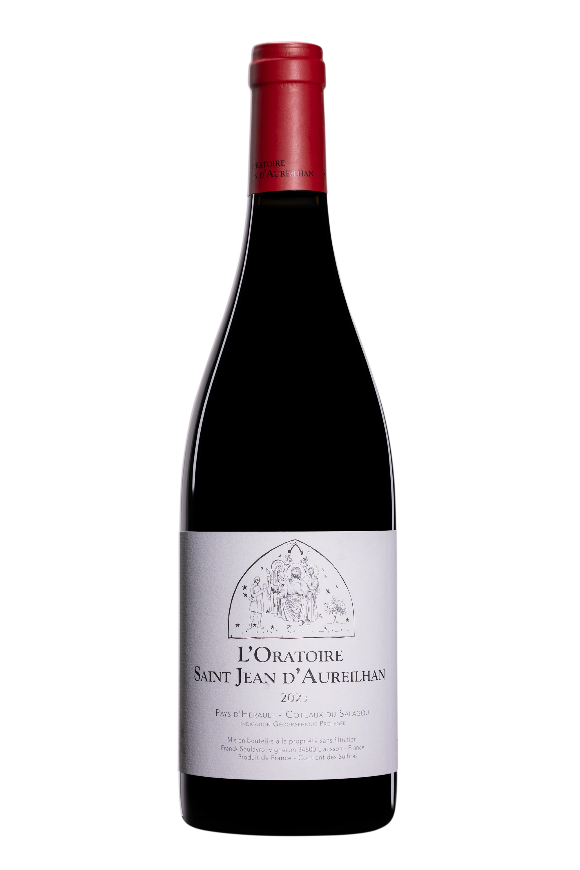 Domaine L'Oratoire Saint Jean d'Aureilhan - Vin de Pays d'Hérault - Coteaux du Salagou Rouge 2023 14°, 75cl