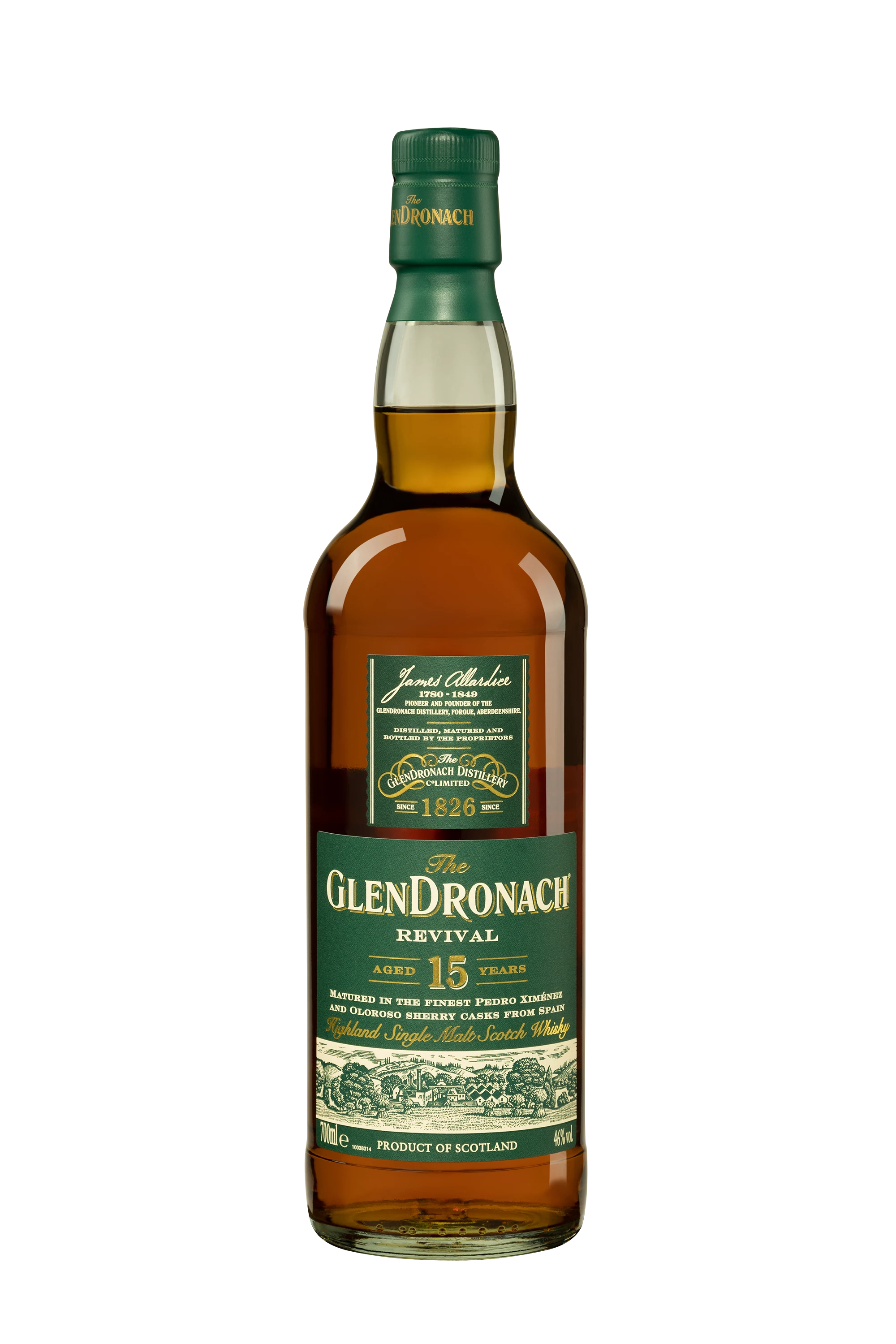 Glendronach - Single Malt Scotch Whisky "15 Ans - Revival" 46° Giftbox, 70cl