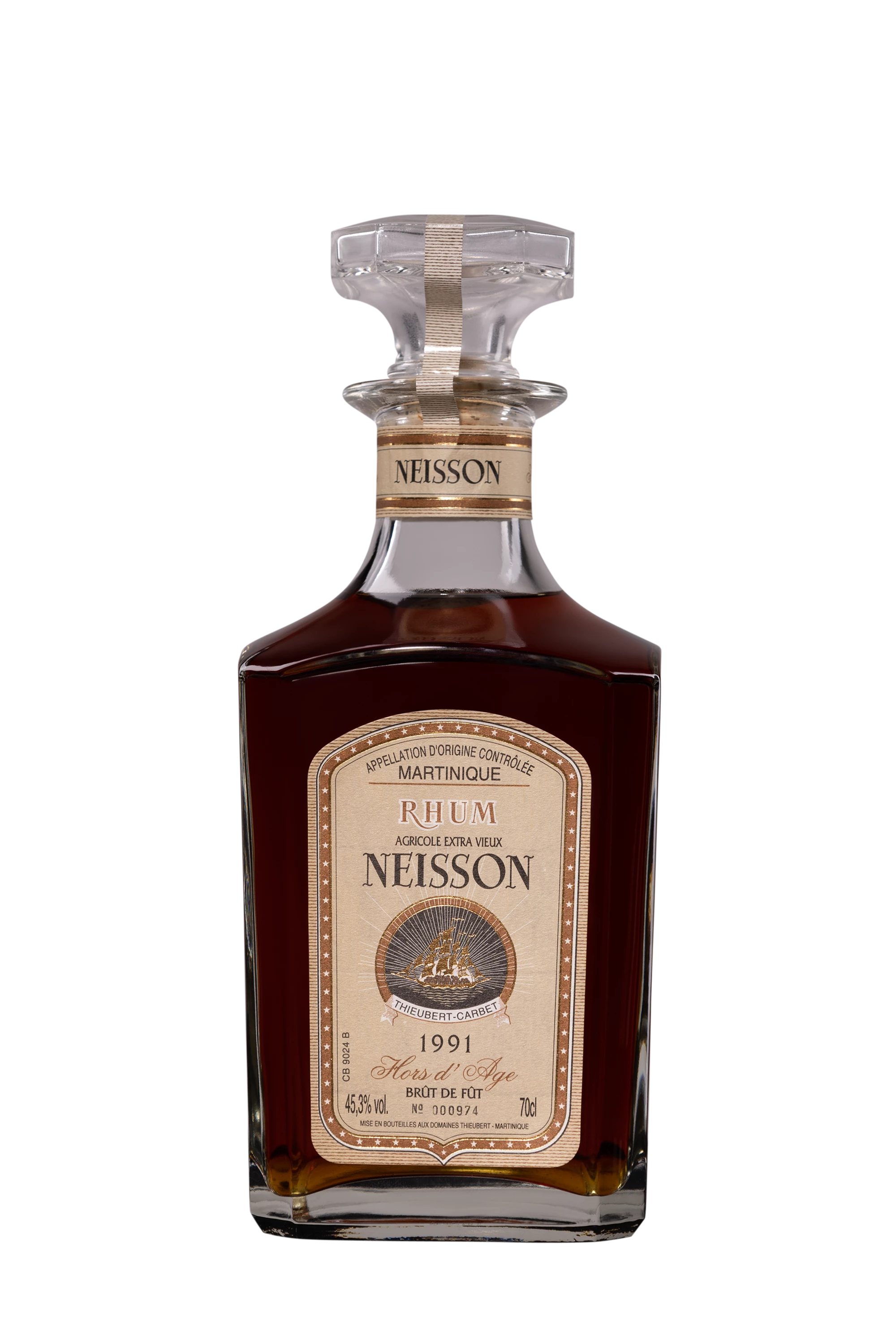 Neisson - Rhum Vieux Agricole de Martinique "Hors d'Âge - Brut de Fût" Brun 1991 45.3°, 70cl