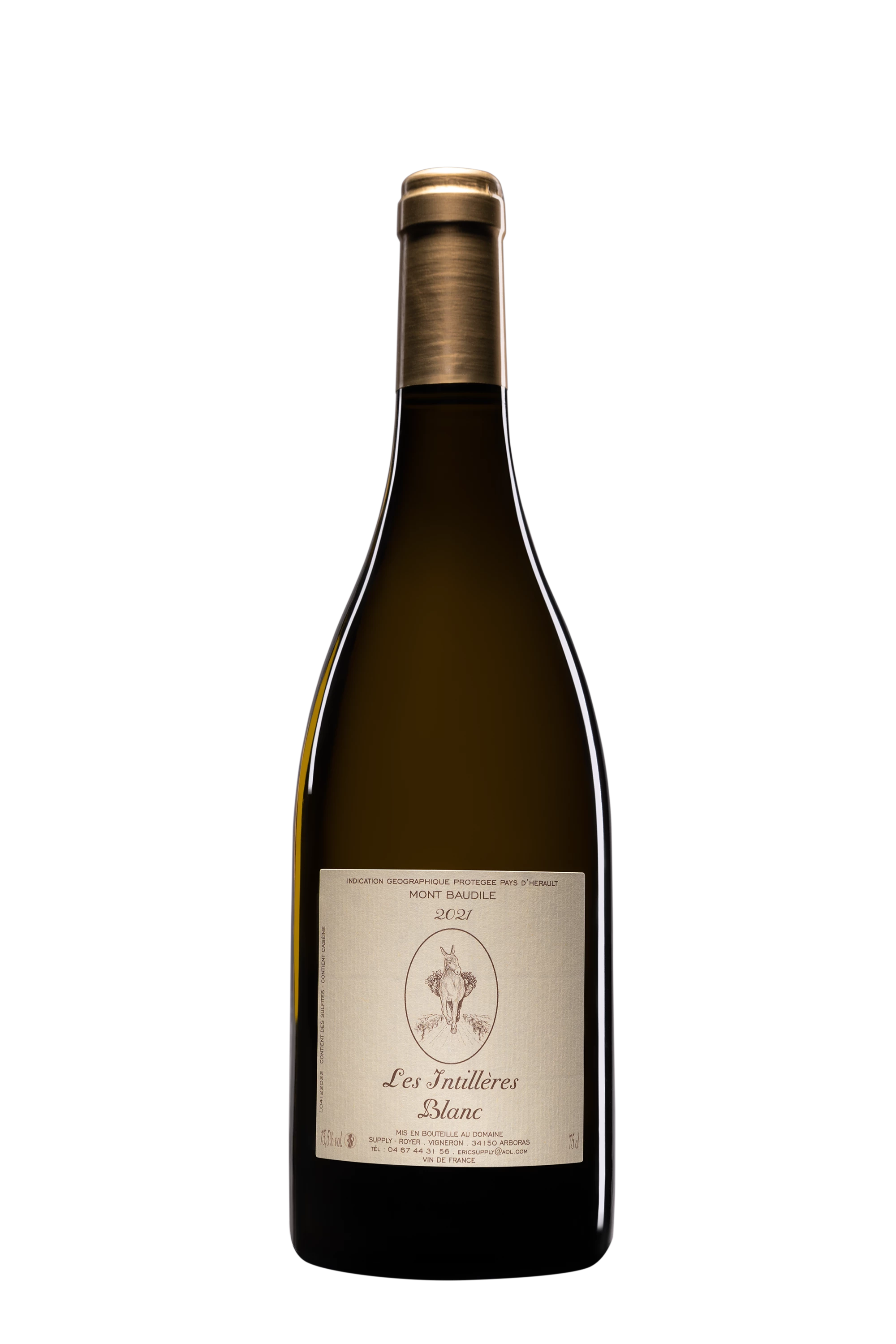 Domaine Supply-Royer - Vin de Pays d'Hérault Mont Baudile "Les Intillères" Blanc 2021 13.5°, 75cl