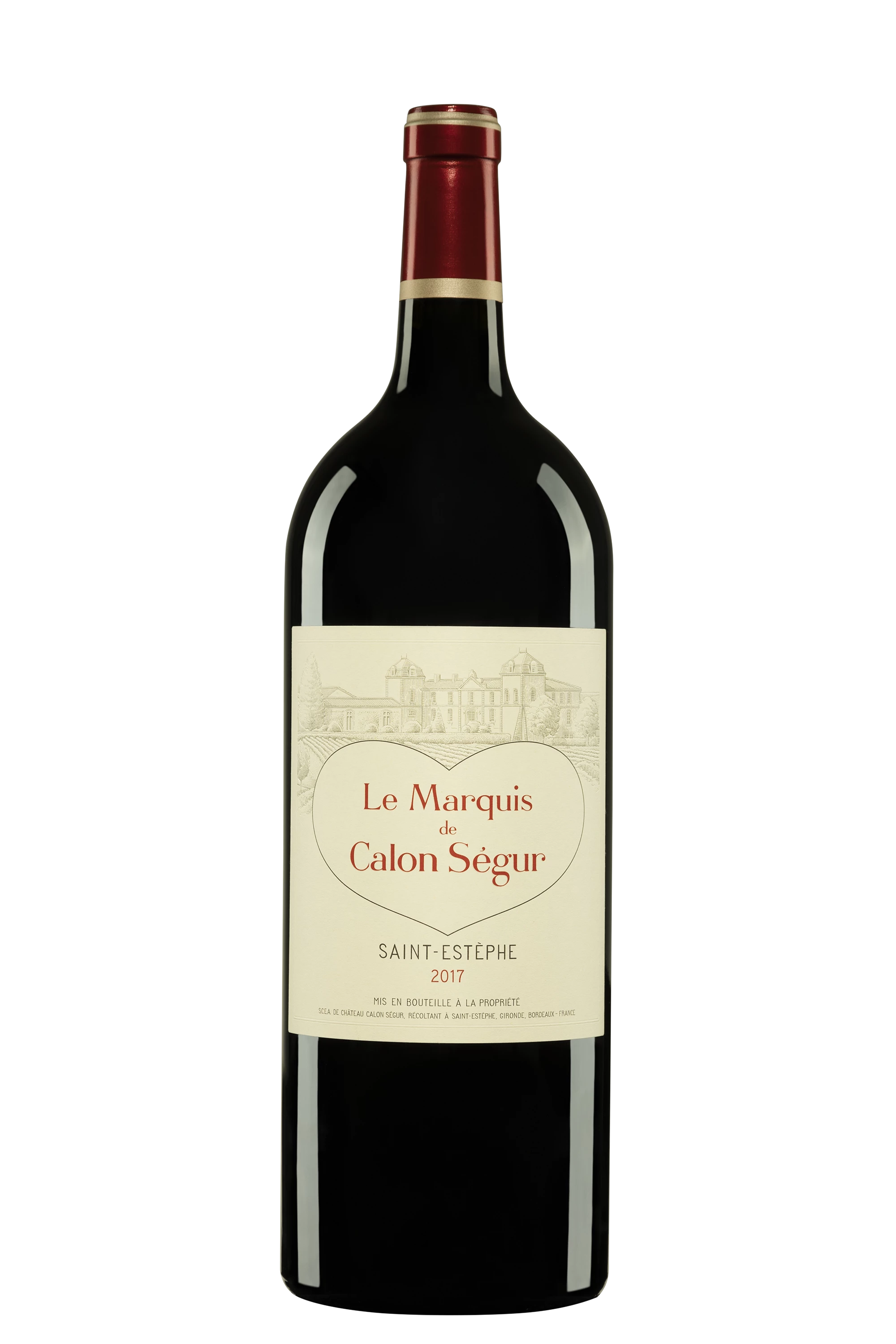 Château Calon Ségur - Saint-Estèphe "Le Marquis de Calon Ségur - Second Vin de Château Calon Ségur" Rouge 2017, 150cl