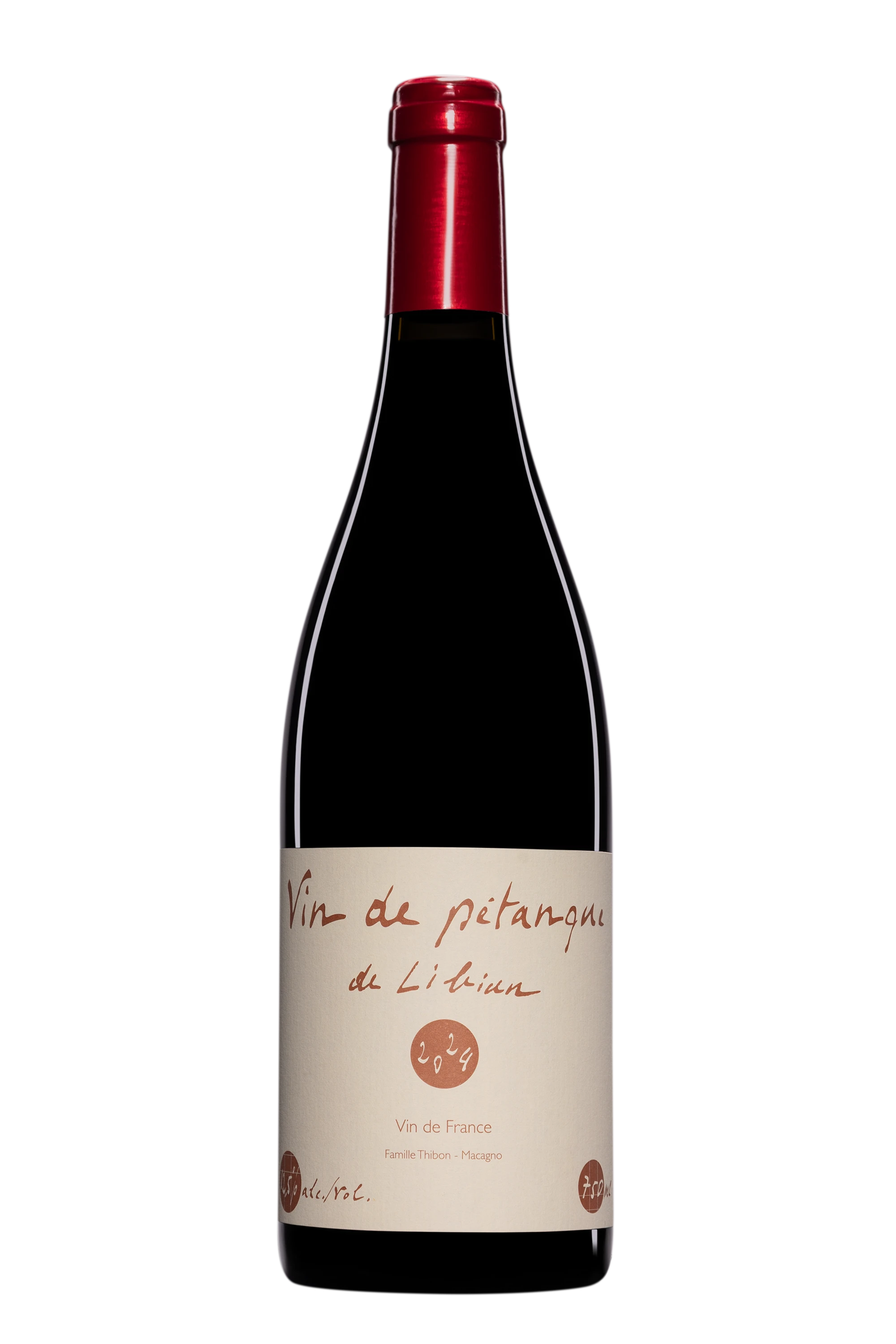Domaine Mas de Libian - Vin de France "Vin de Pétanque" Rouge 2024 12.5°, 75cl