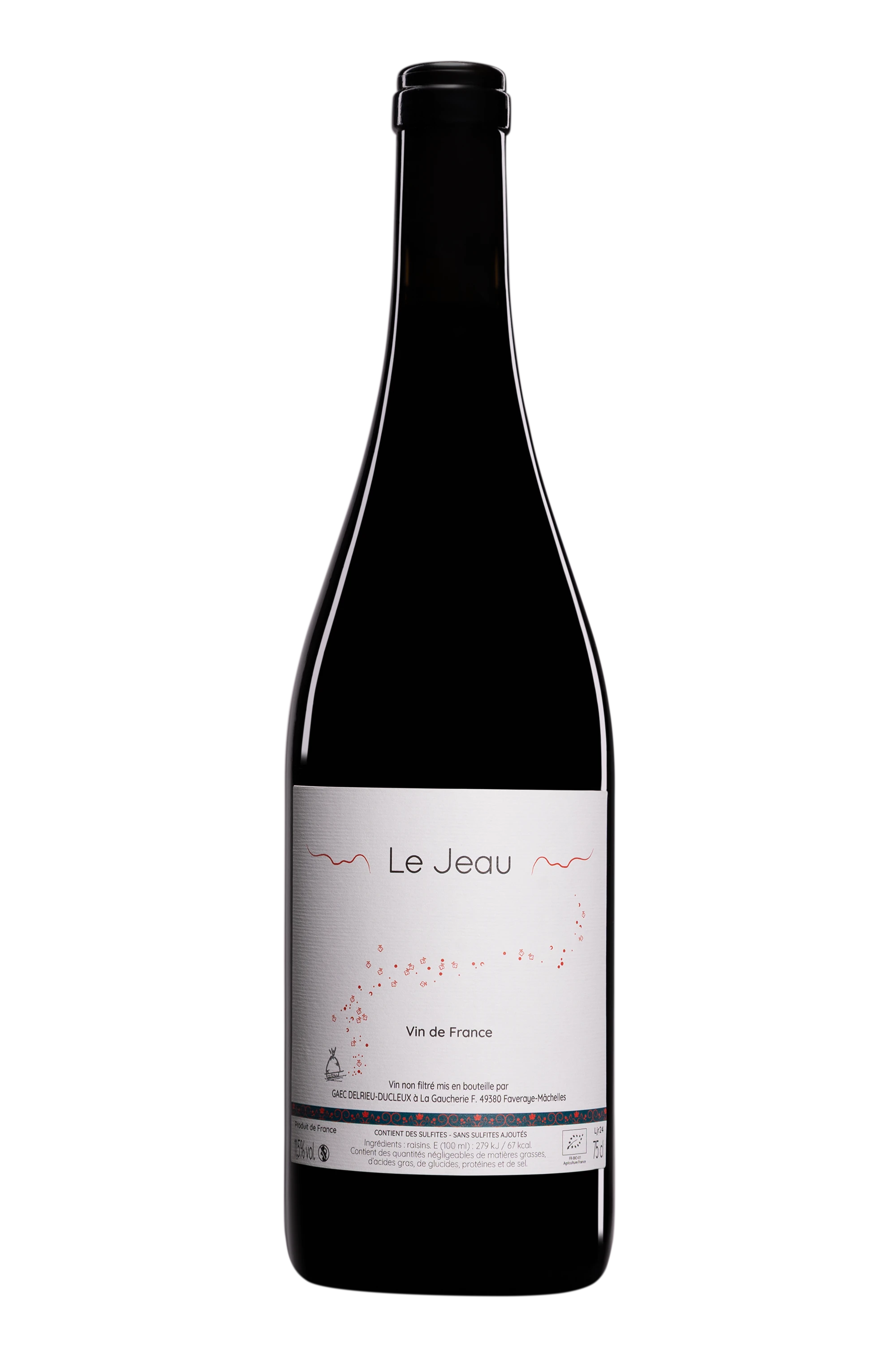 Domaine Julien Delrieu & Thibaut Ducleux - Vin de France "Le Jeau" Rouge 2024 11.5°, 75cl