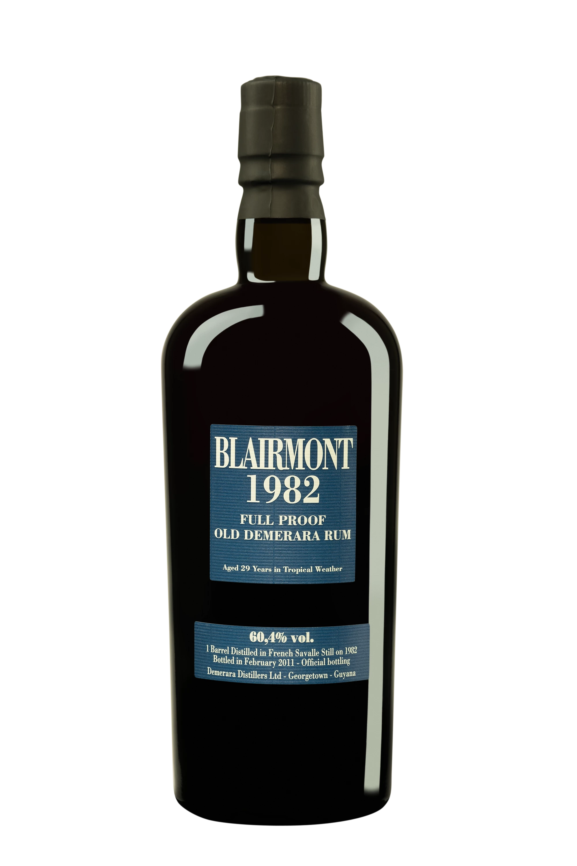 Vélier - Molasses British Guyana Rhum "Blairmont - Full Proof" Brun 1982 60.4° Giftbox, 70cl