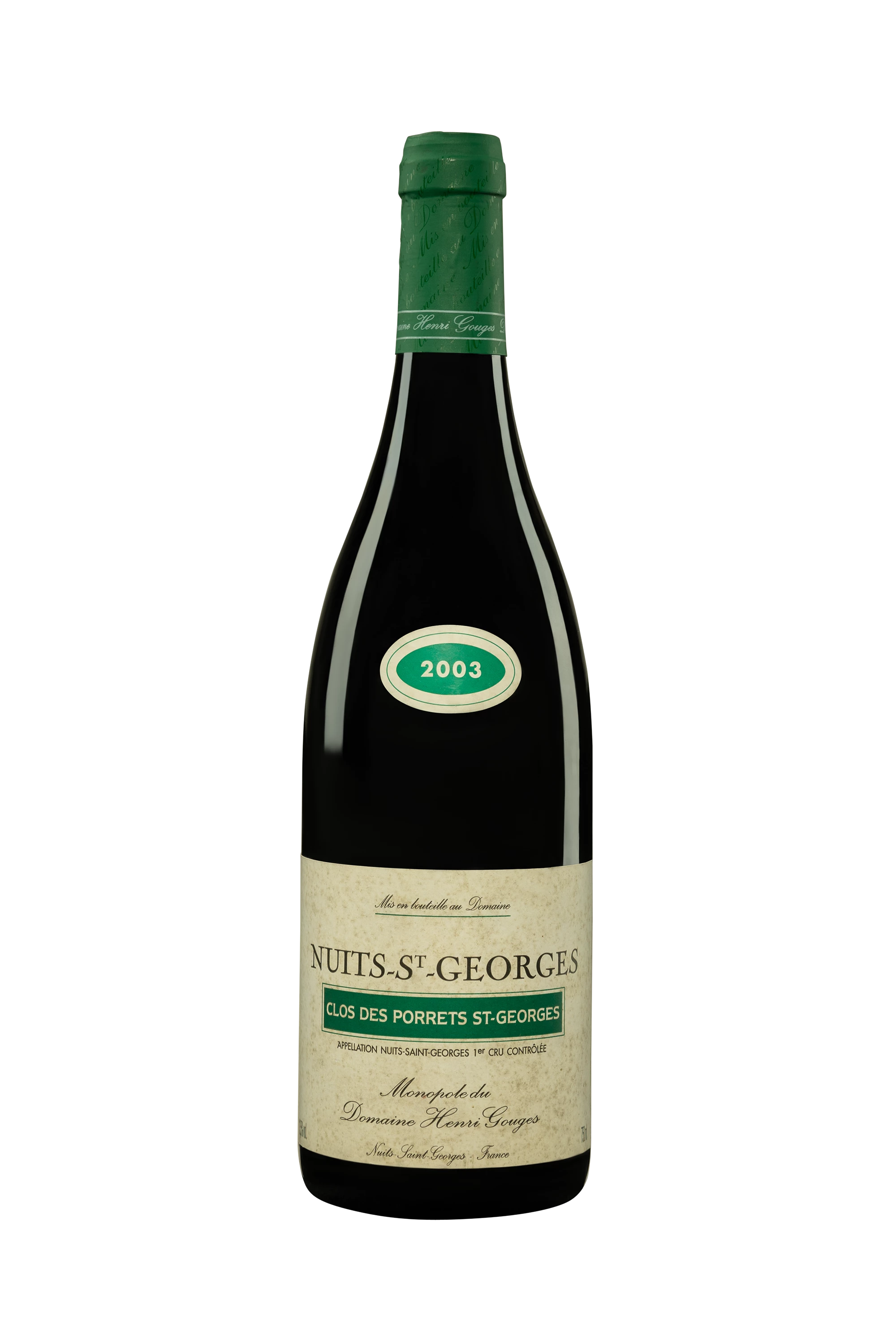 Domaine Henri Gouges - Nuits-Saint-Georges 1er Cru "Clos des Porrets Saint-Georges" Rouge 2003, 75cl