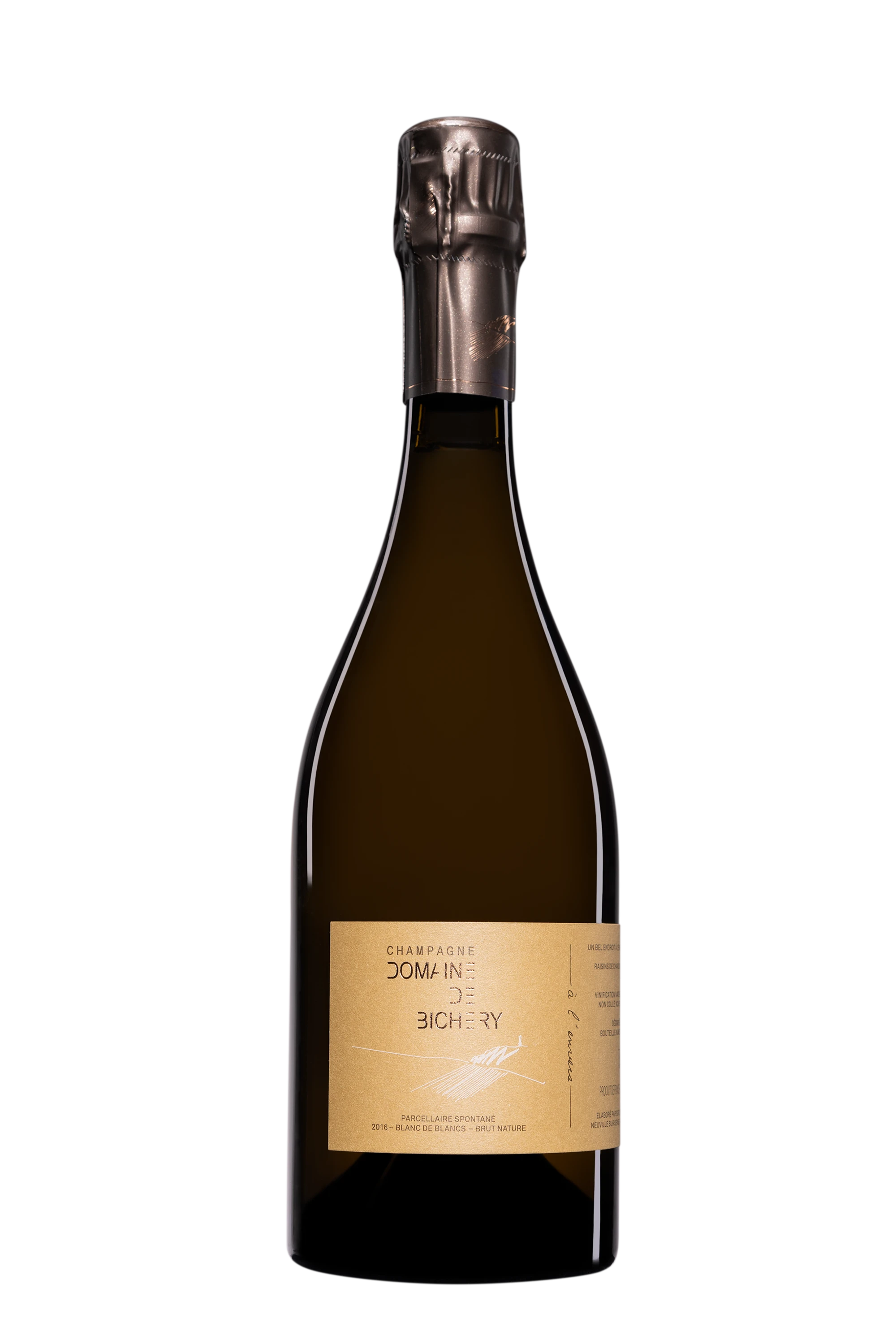 Domaine de Bichery - Champagne Brut Nature Blanc de Blancs "A l'Envers" Blanc Vendange 25 Sep. 2016 12.5°, 75cl