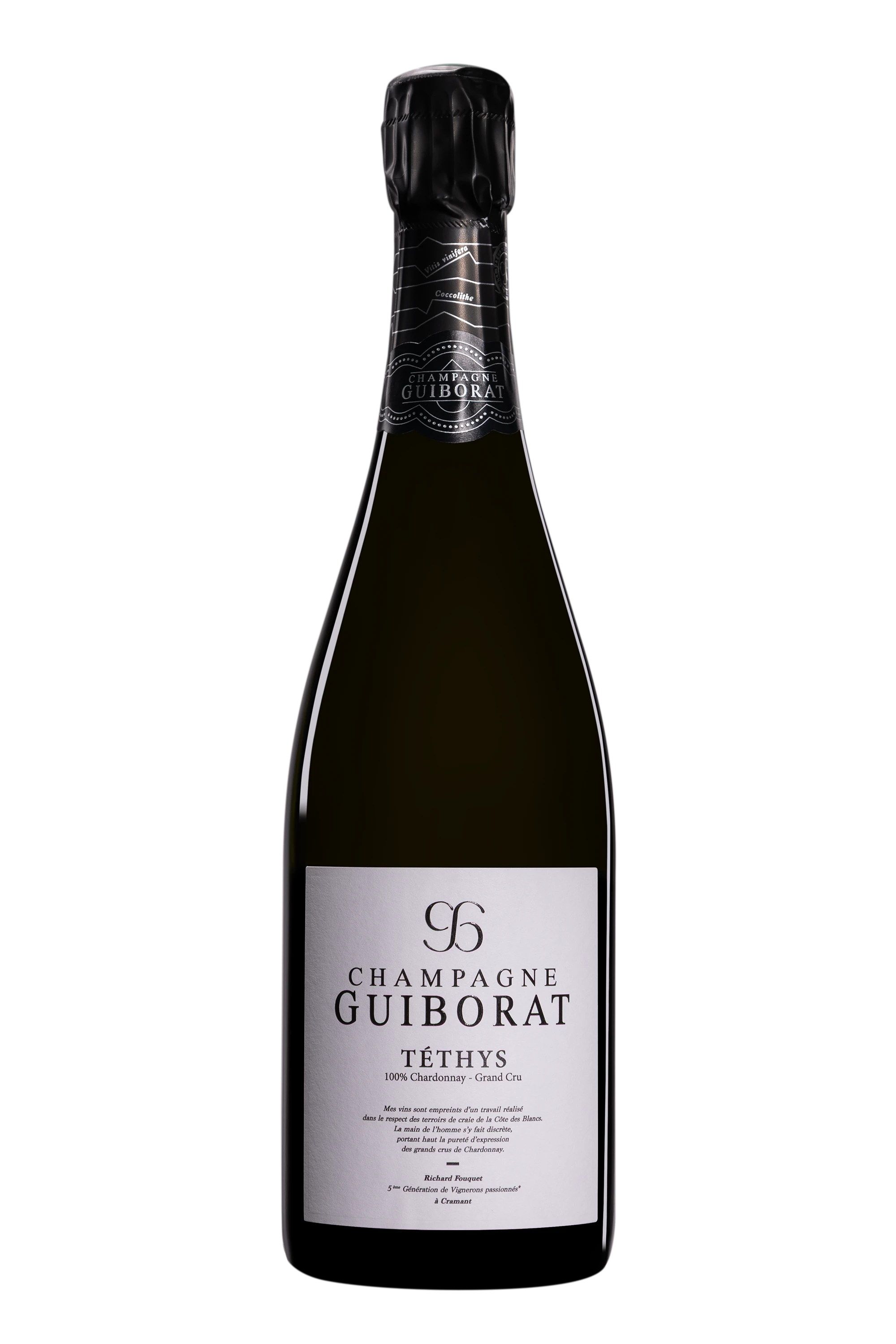 Domaine Guiborat - Champagne Extra-Brut Grand Cru Blanc de Blancs "Téthys" Blanc Vendange 2022 Dégorgement Dec. 2025, 75cl