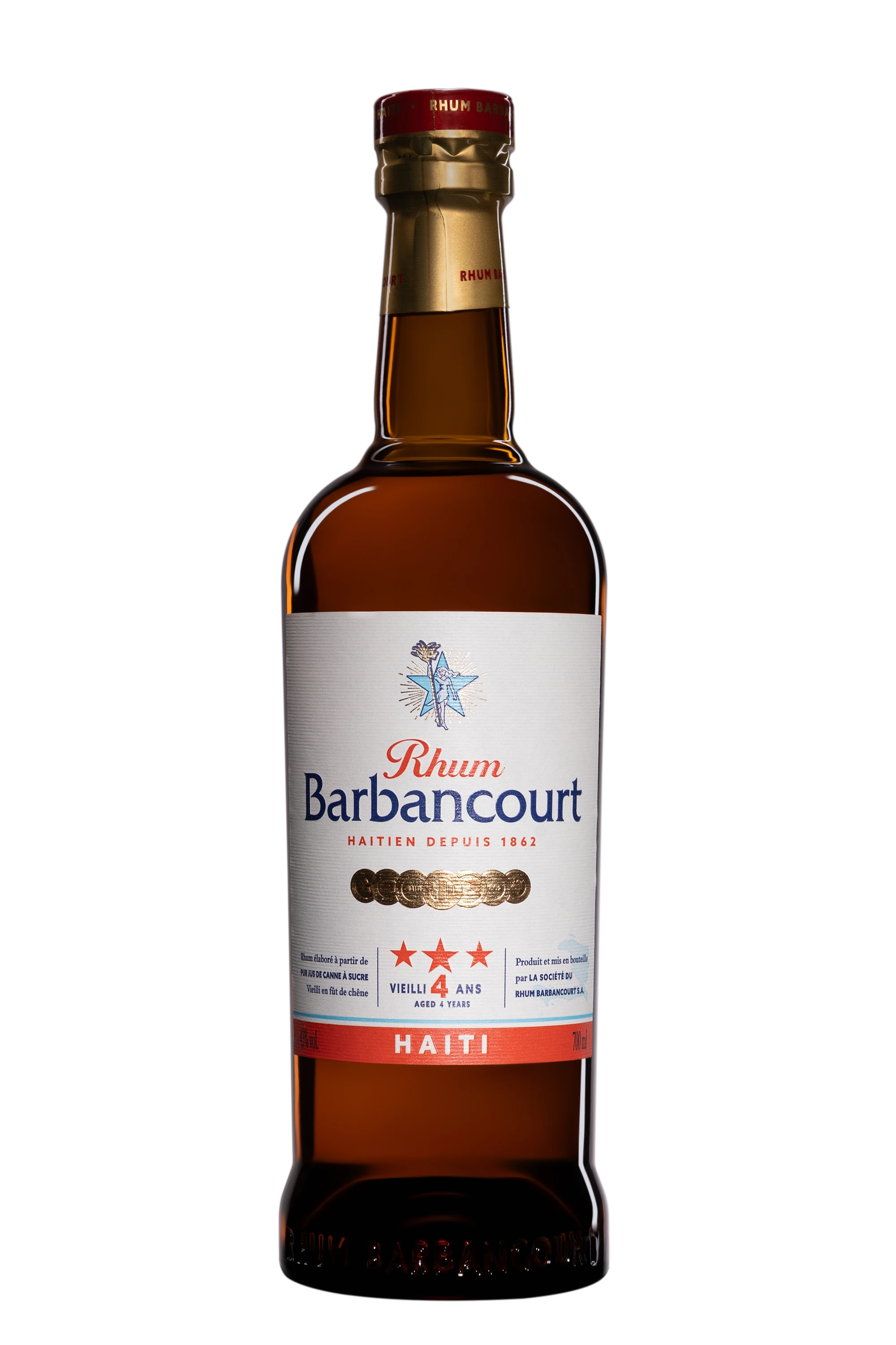 Barbancourt - Agricultural Haitian Rhum "4 Ans" Brun NV 43°, 70cl