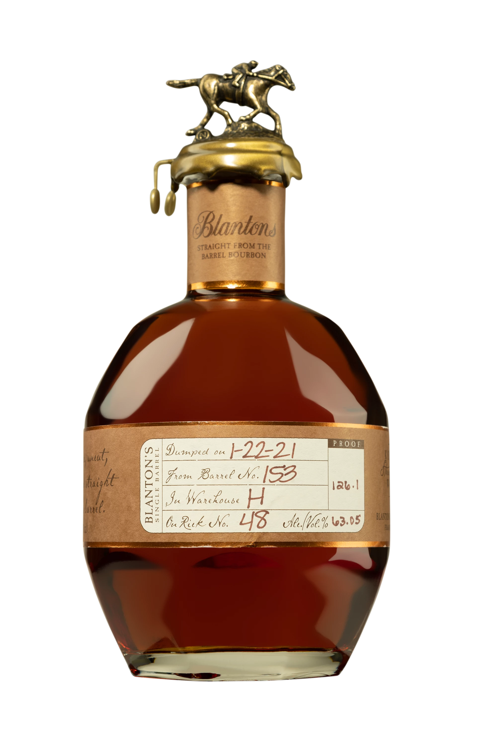 Buffalo Trace - Kentucky Bourbon "Blanton's - Straight from the Barrel" Brun 63.05° Giftbox, 70cl