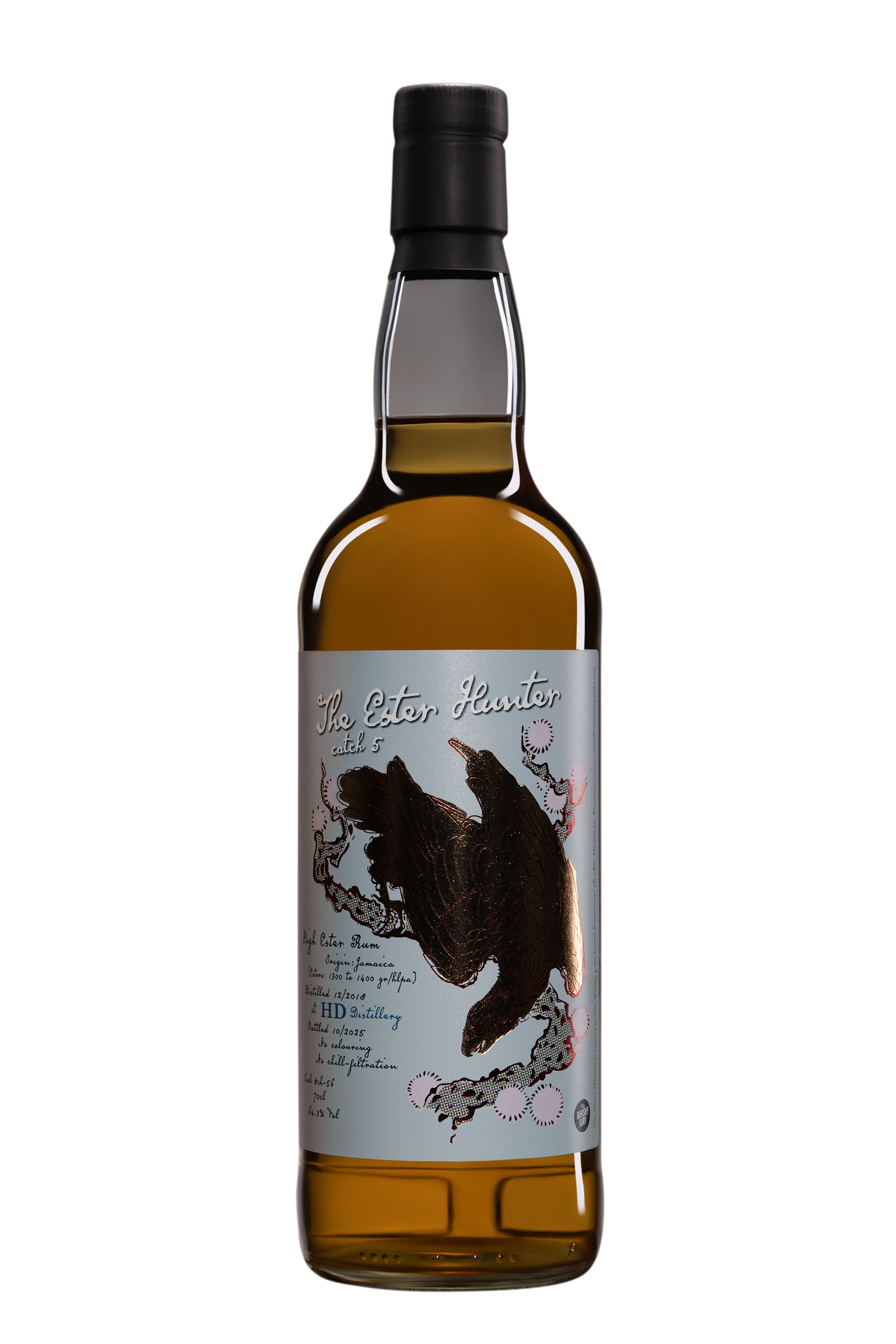 The Whisky Jury - Molasses Jamaican Rhum "The Ester Hunter Catch 5" Brun 2018 64.3°, 70cl
