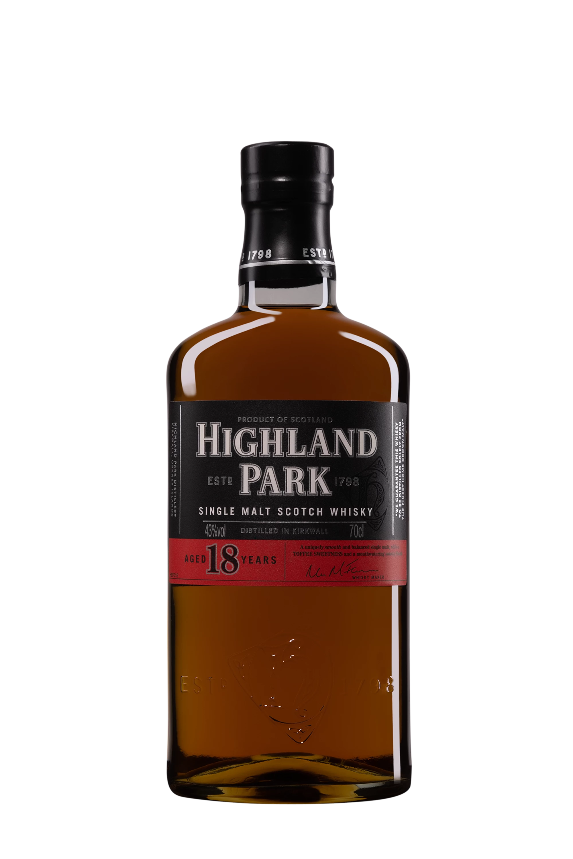 Highland Park - Single Malt Scotch Whisky "18 Ans - Viking Pride" 43° Giftbox, 70cl