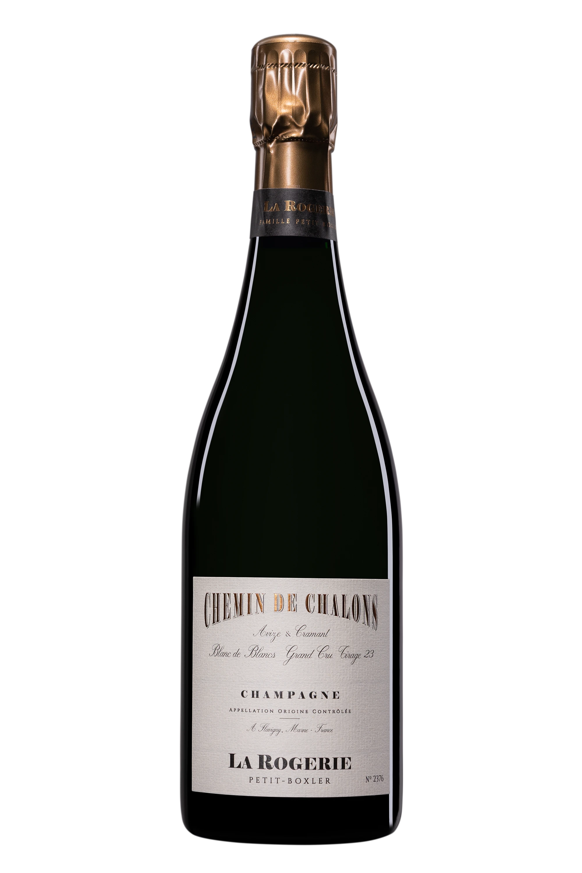 Domaine La Rogerie - Champagne Brut Nature Grand Cru Blanc de Blancs "Chemin de Chalons" Blanc NV Dégorgement Jan. 2026 12.5°, 75cl
