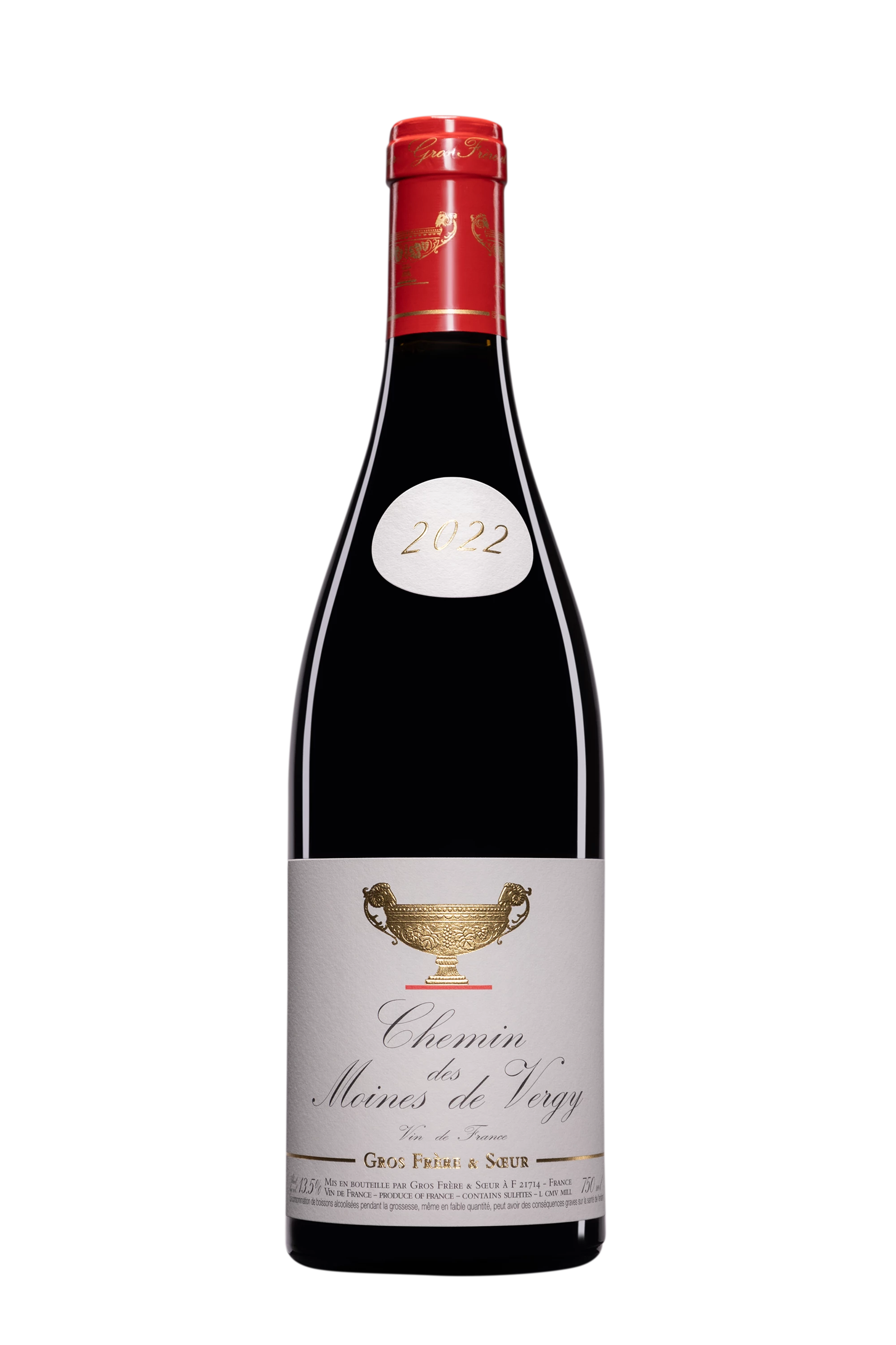 Domaine Gros Frère & Soeur - Vin de France "Chemin des Moines de Vergy" Rouge 2022 13.5°, 75cl