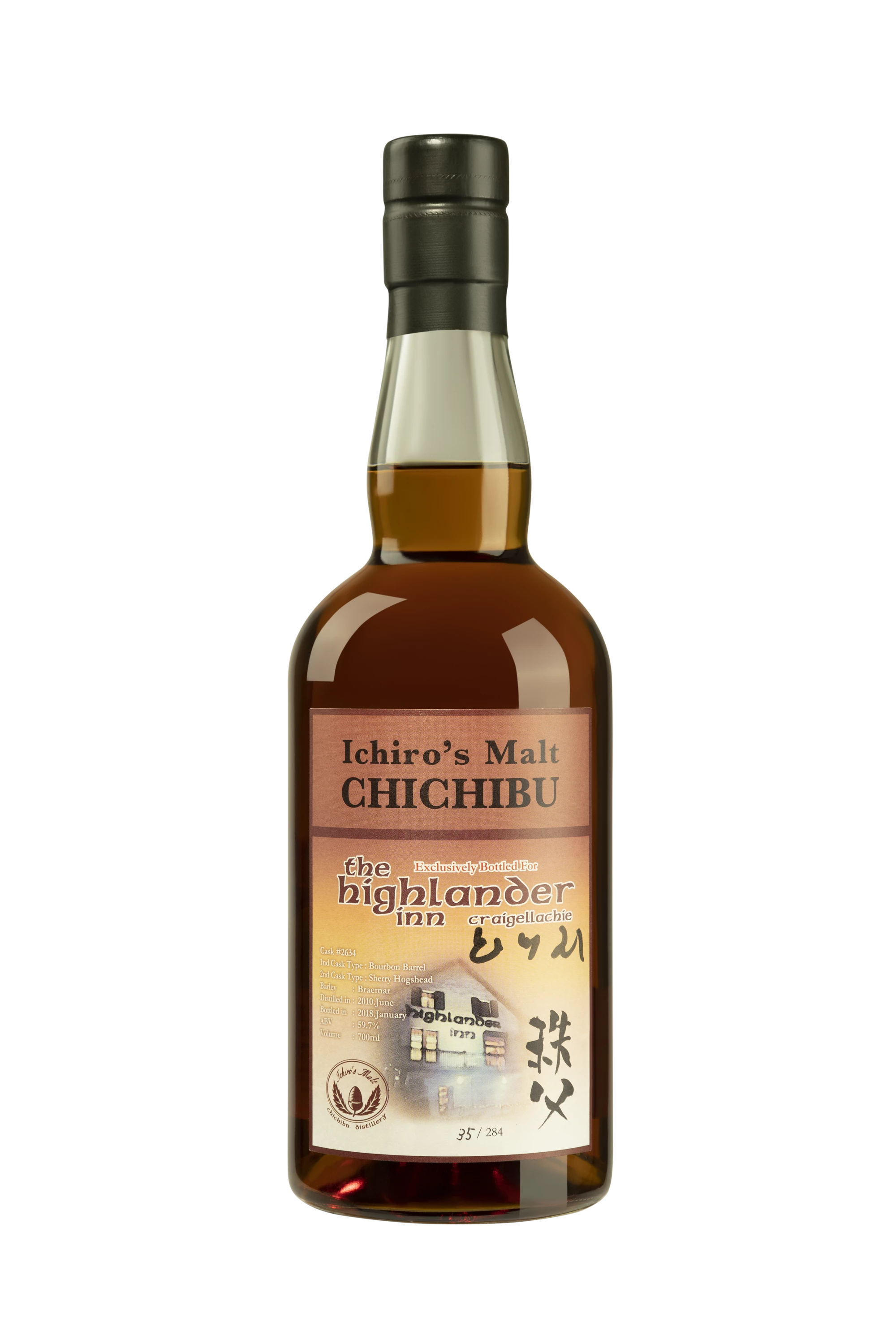 Ichiro's Malt Chichibu - Single Malt Japanese Whisky "7 Ans - The Highlander Inn" 2010 59.7° Giftbox, 70cl