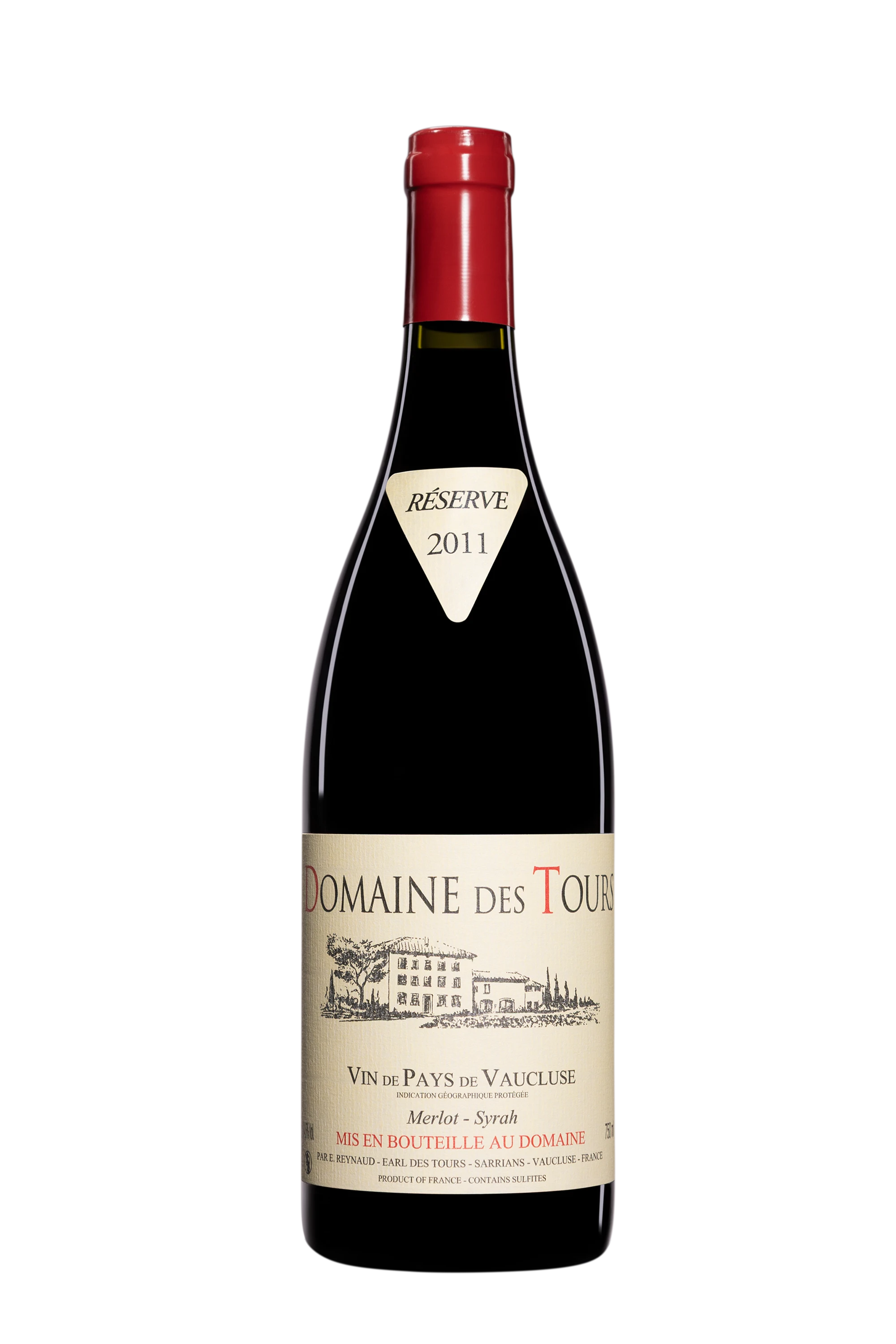 Domaine des Tours - Vin de Pays du Vaucluse Rouge 2011 13.5°, 75cl