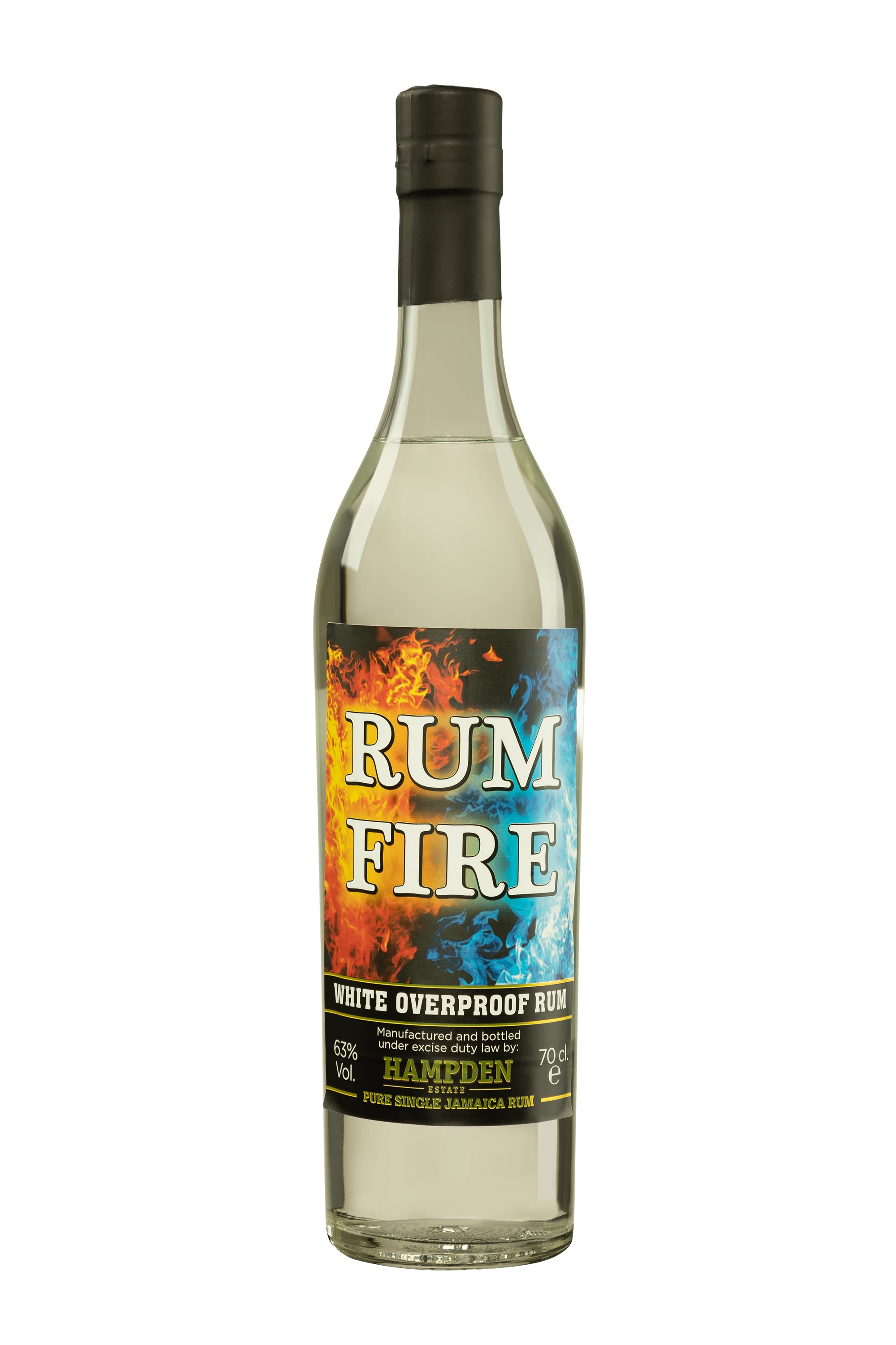 Hampden - Molasses Jamaican Rhum "Rum Fire" Blanc 63°, 70cl