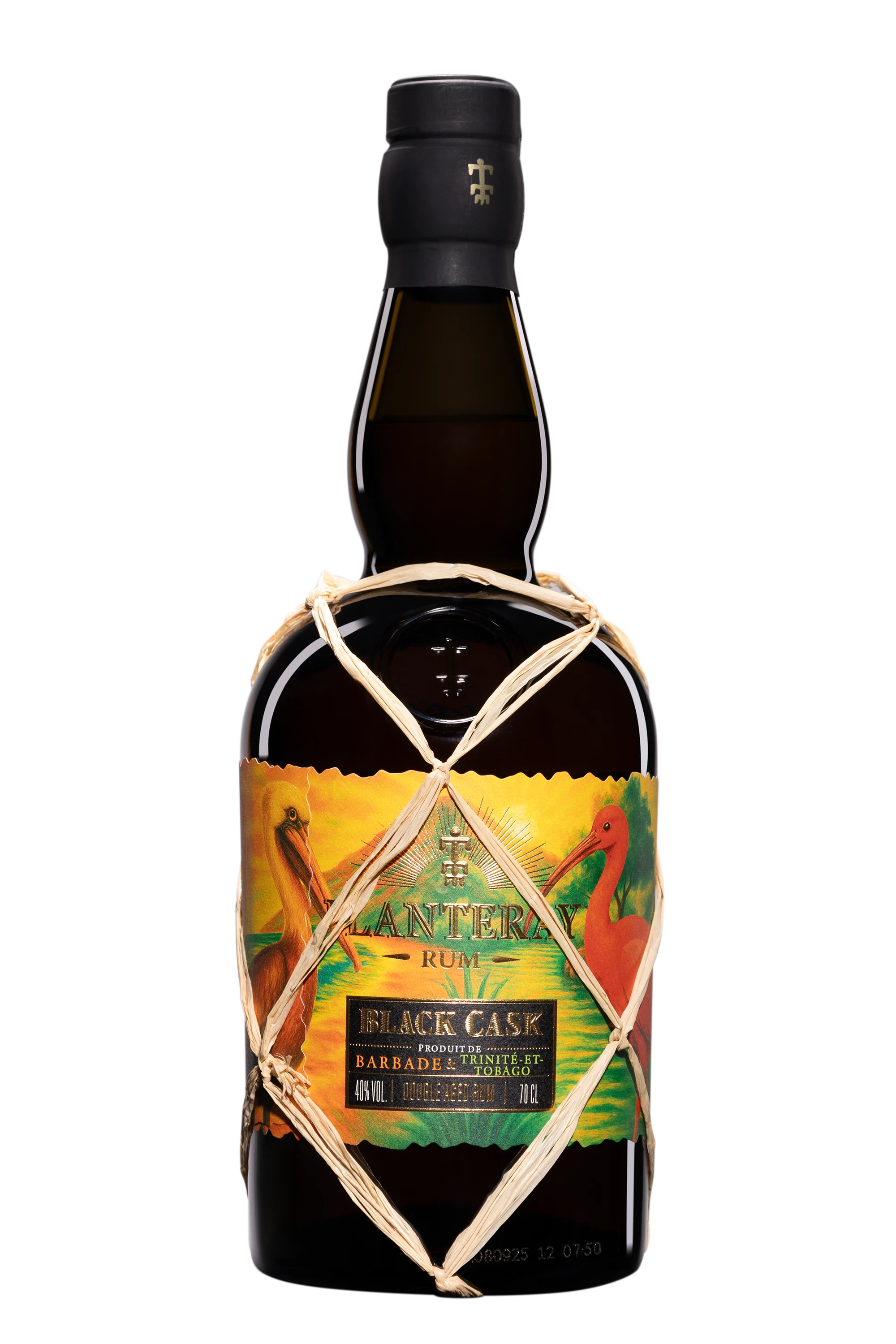 Planteray - Molasses Barbados & Trinidadian Rhum "Black Cask" Brun NV 40°, 70cl