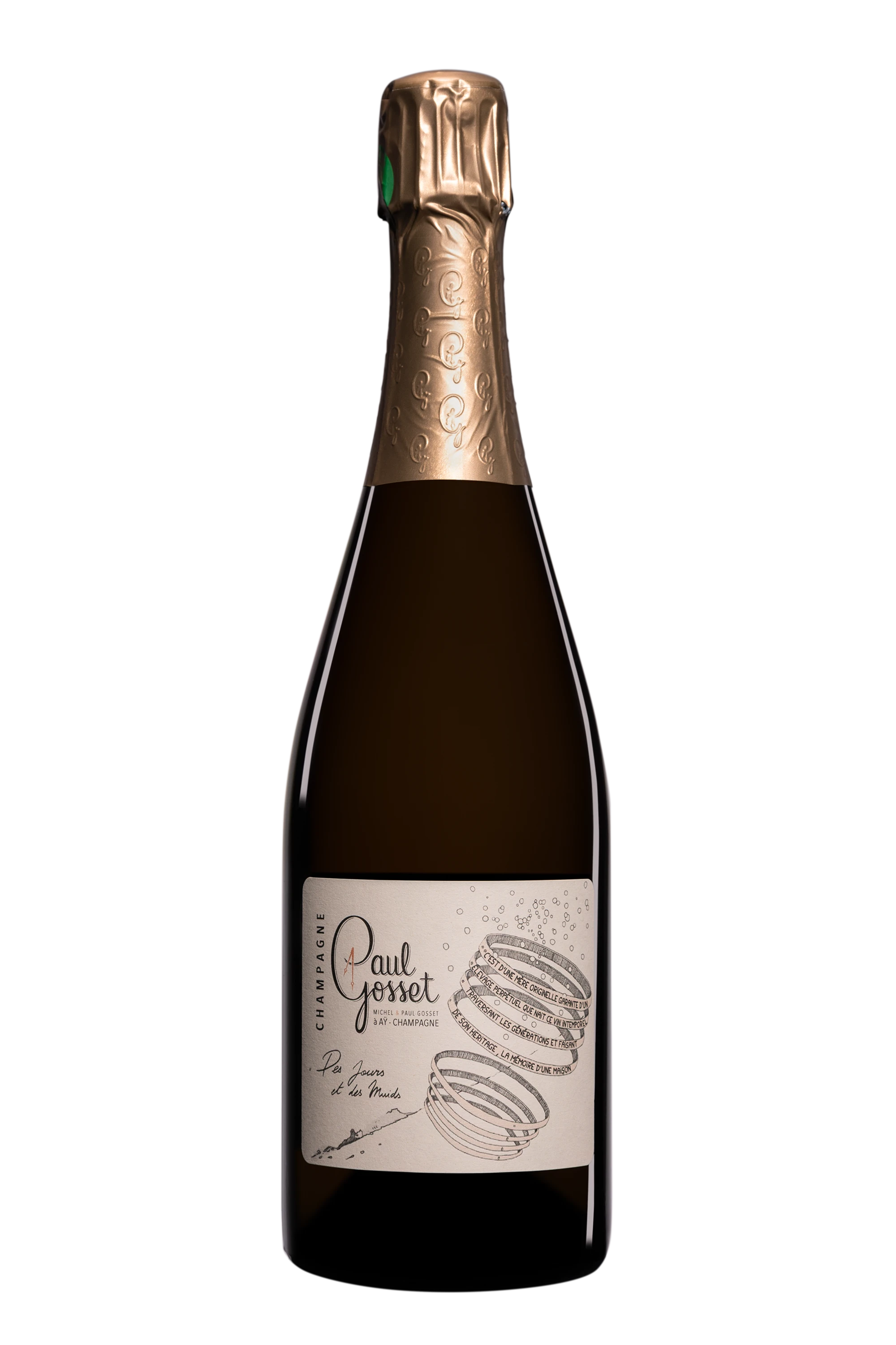 Domaine Paul Gosset - Champagne Brut Nature 1er Cru "Des Jours et des Muids" Blanc NV Dégorgement 05 Mar. 2025 12.5°, 75cl