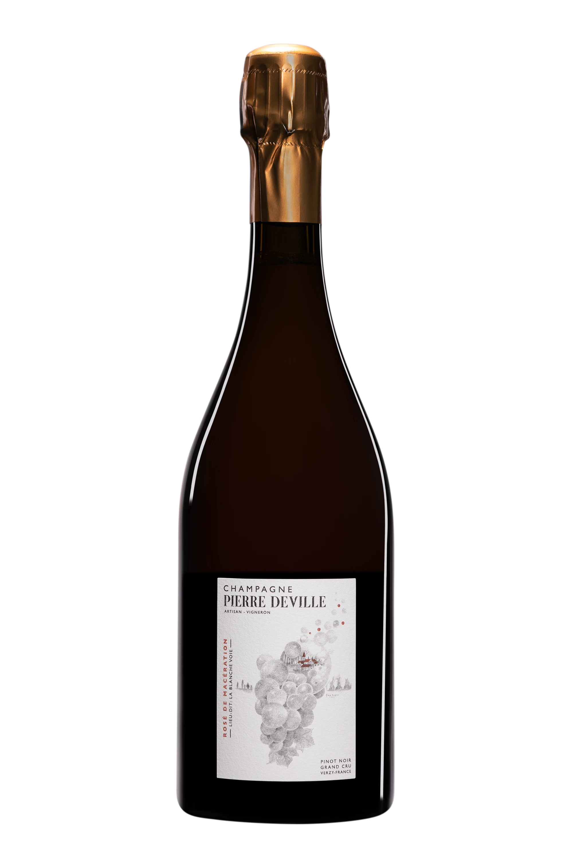 Domaine Pierre Deville - Champagne Extra-Brut Grand Cru "La Blanche Voie" Rosé Vendange 2022 Dégorgement 14 Feb. 2025 13°, 75cl