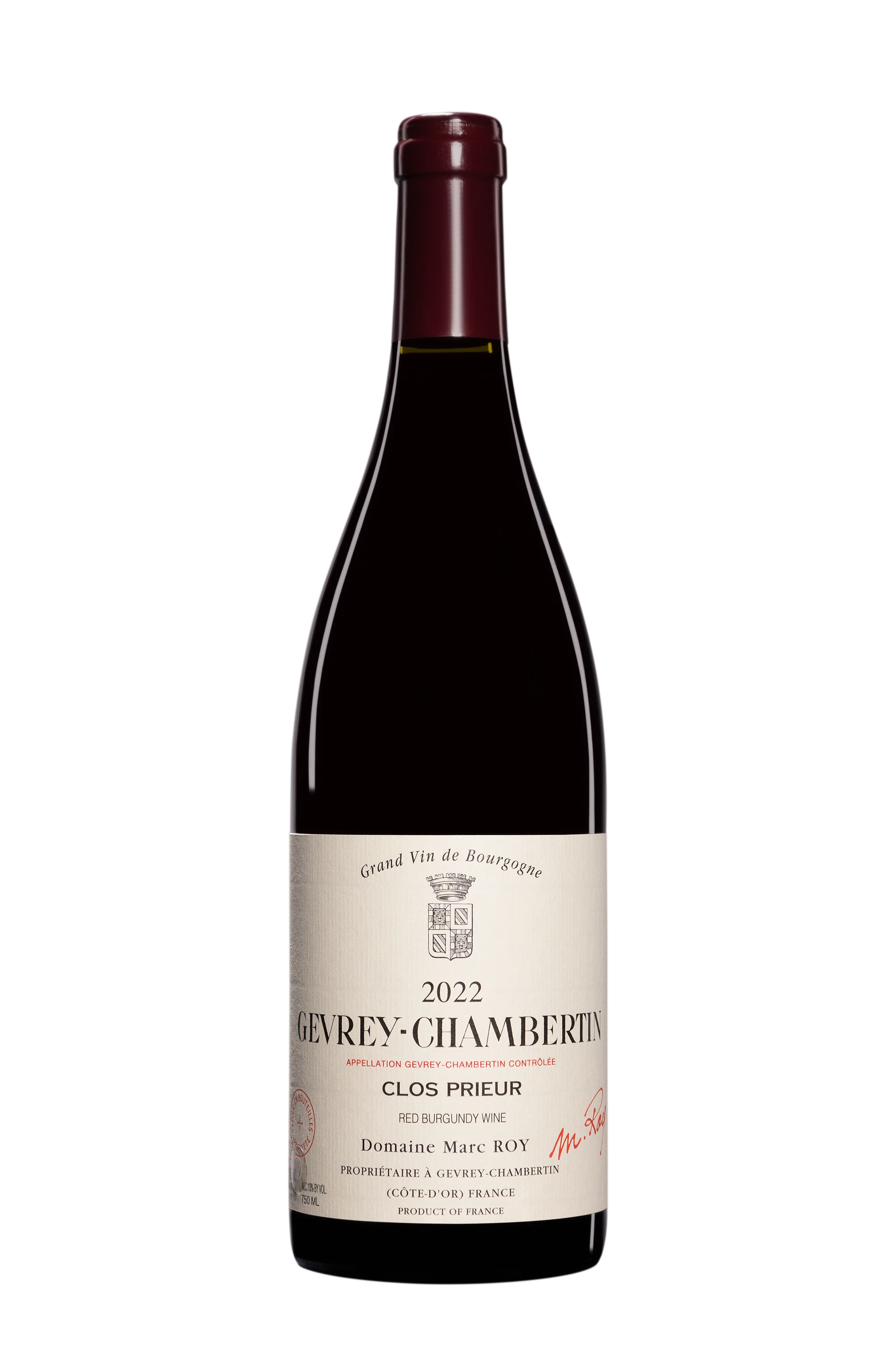 Domaine Marc Roy - Gevrey-Chambertin "Clos Prieur" Rouge 2022, 75cl