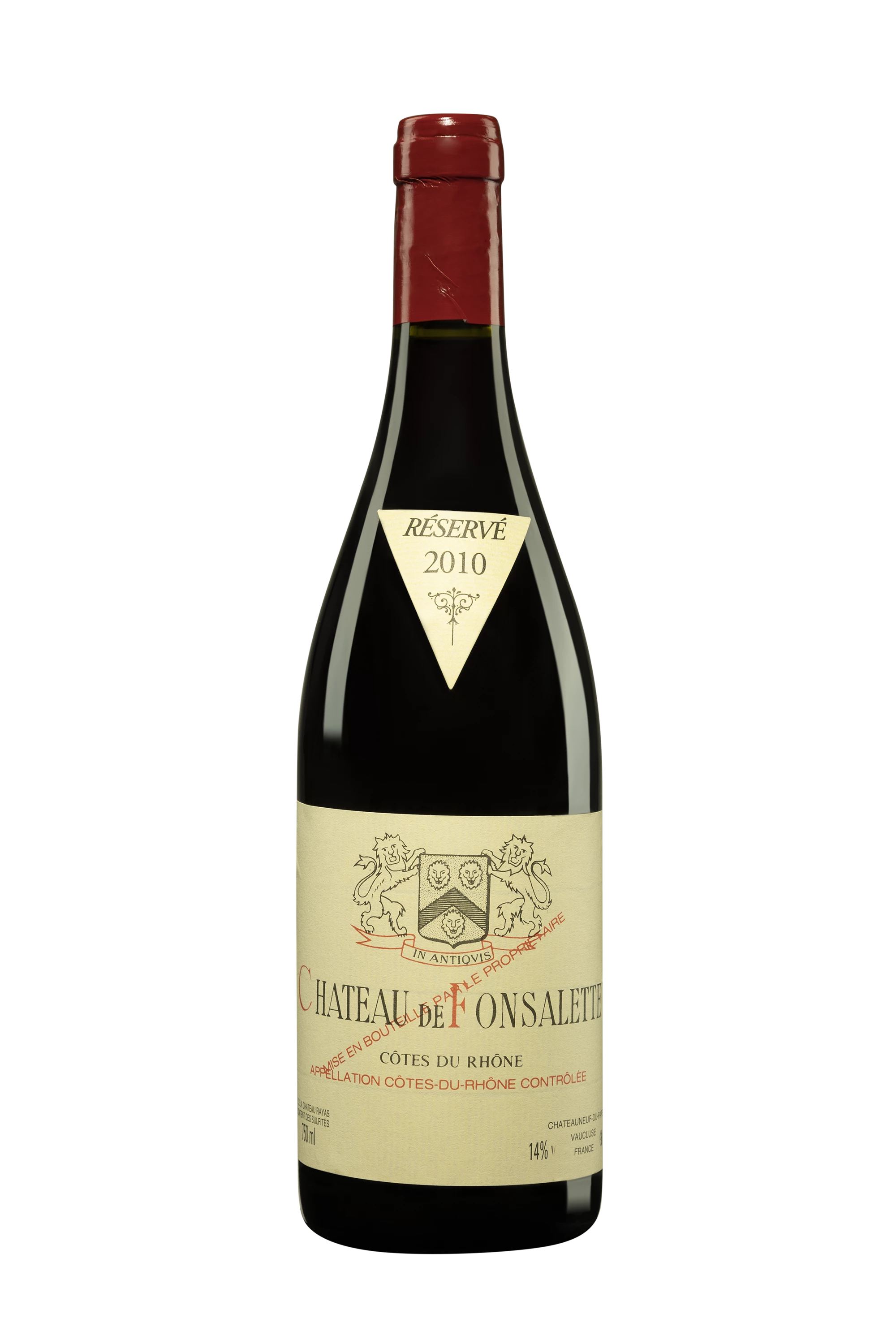 Château de Fonsalette - Côtes du Rhône Rouge 2010, 75cl