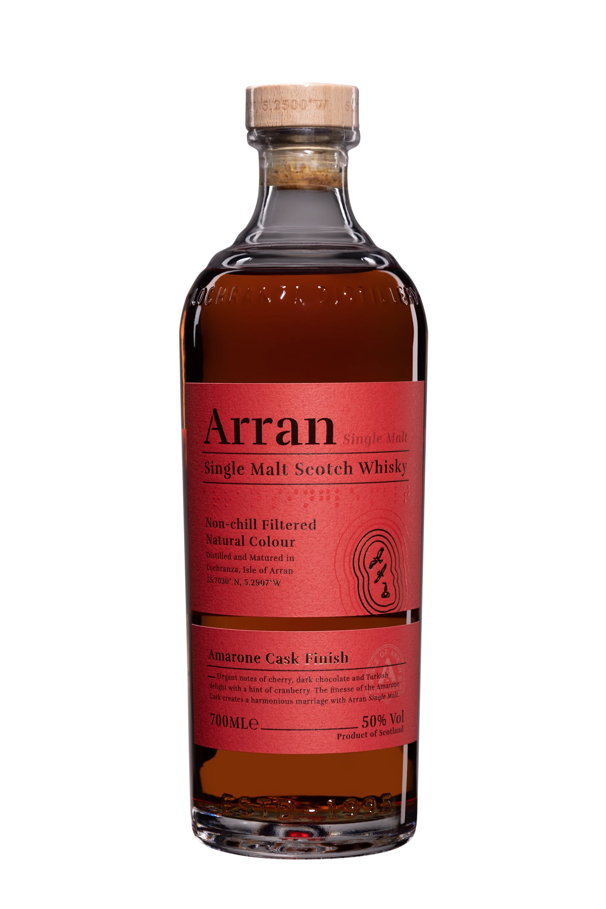 The Arran - Single Malt Scotch Whisky "Amarone Cask Finish" 50° Giftbox, 70cl