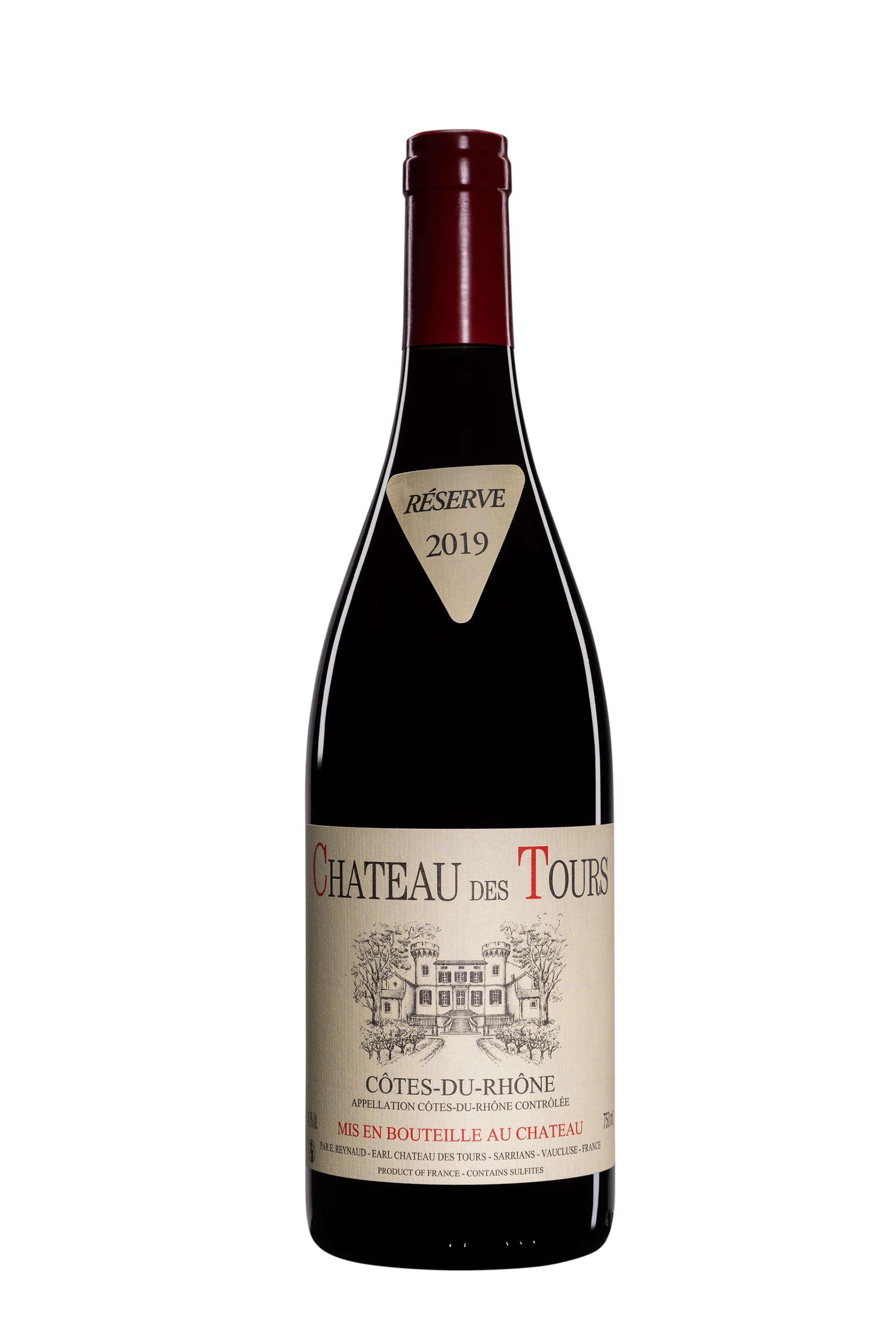 Château des Tours - Côtes du Rhône Rouge 2019 14.5°, 75cl