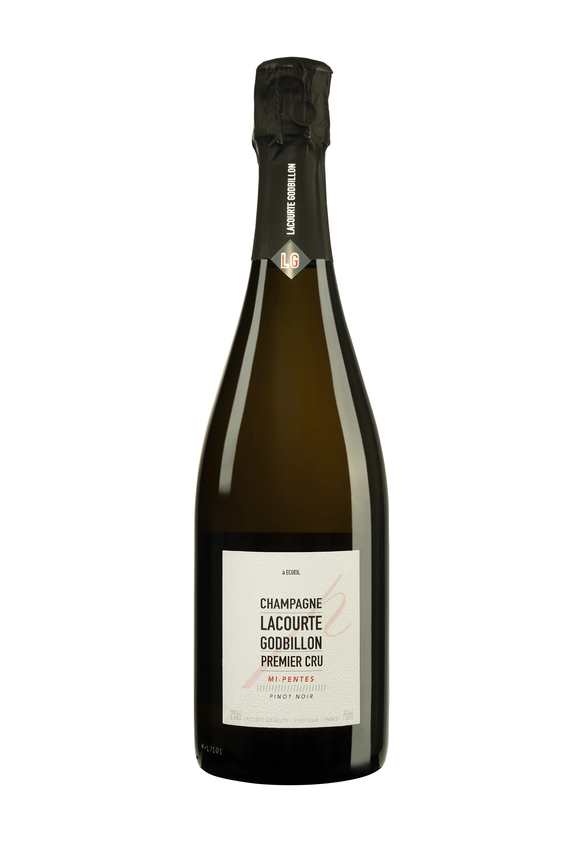 Domaine Lacourte-Godbillon - Champagne Extra-Brut 1er Cru Blanc de Noirs "Mi-Pentes" Blanc NV 12°, 75cl
