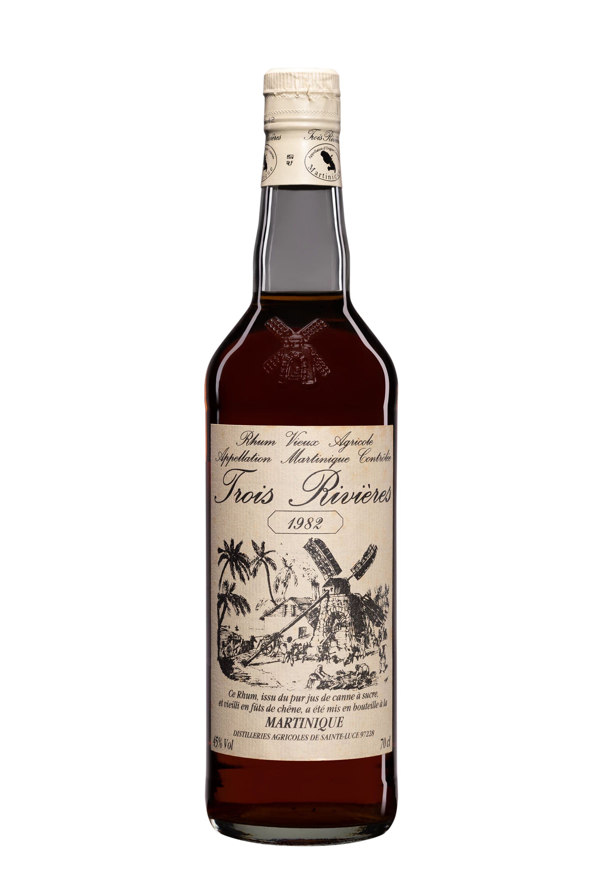 Trois Rivières - Rhum Vieux Agricole de Martinique Brun 1982 45° Giftbox, 70cl