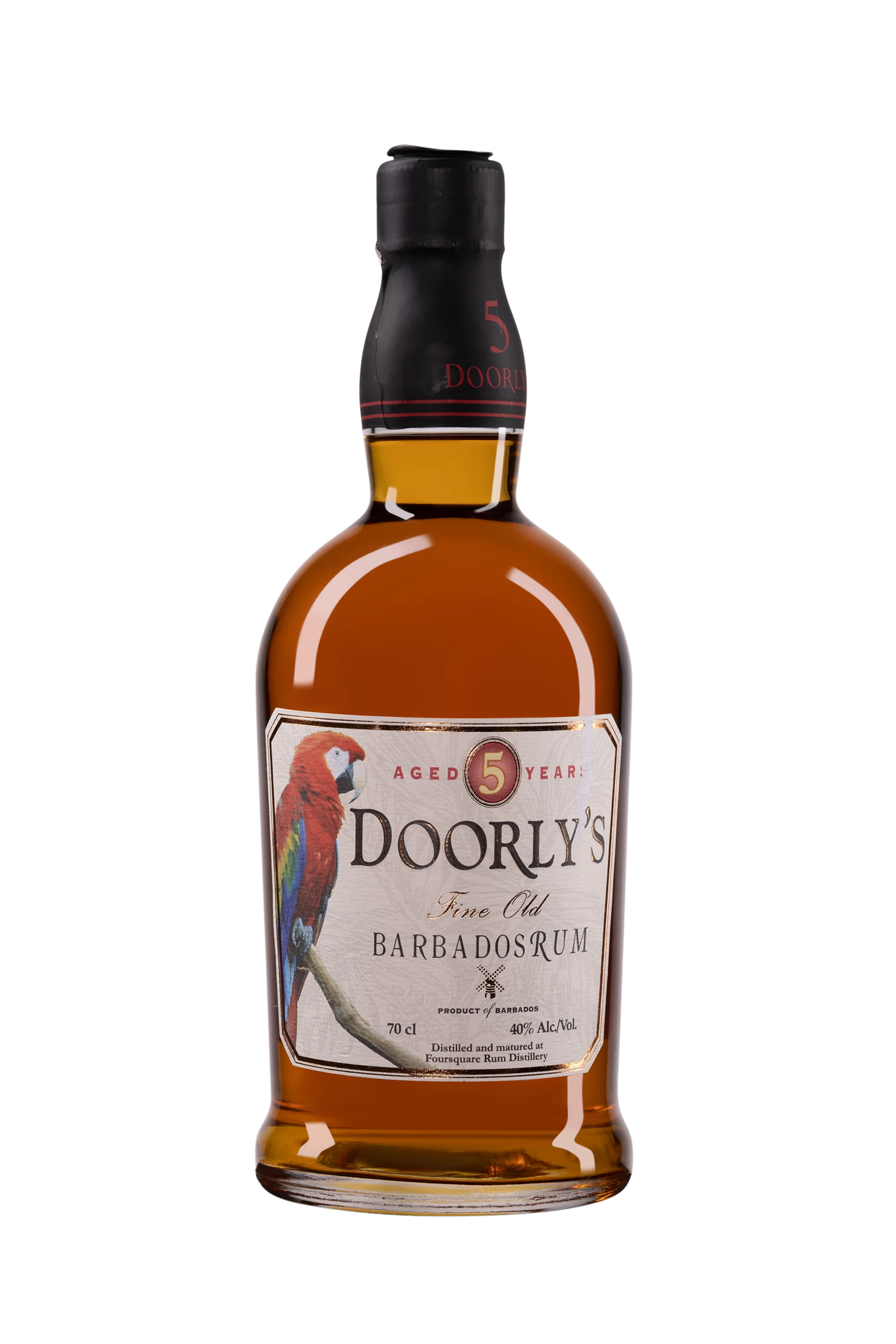 Foursquare - Molasses Barbados Rhum "5 Ans Doorly's" Brun 40°, 70cl
