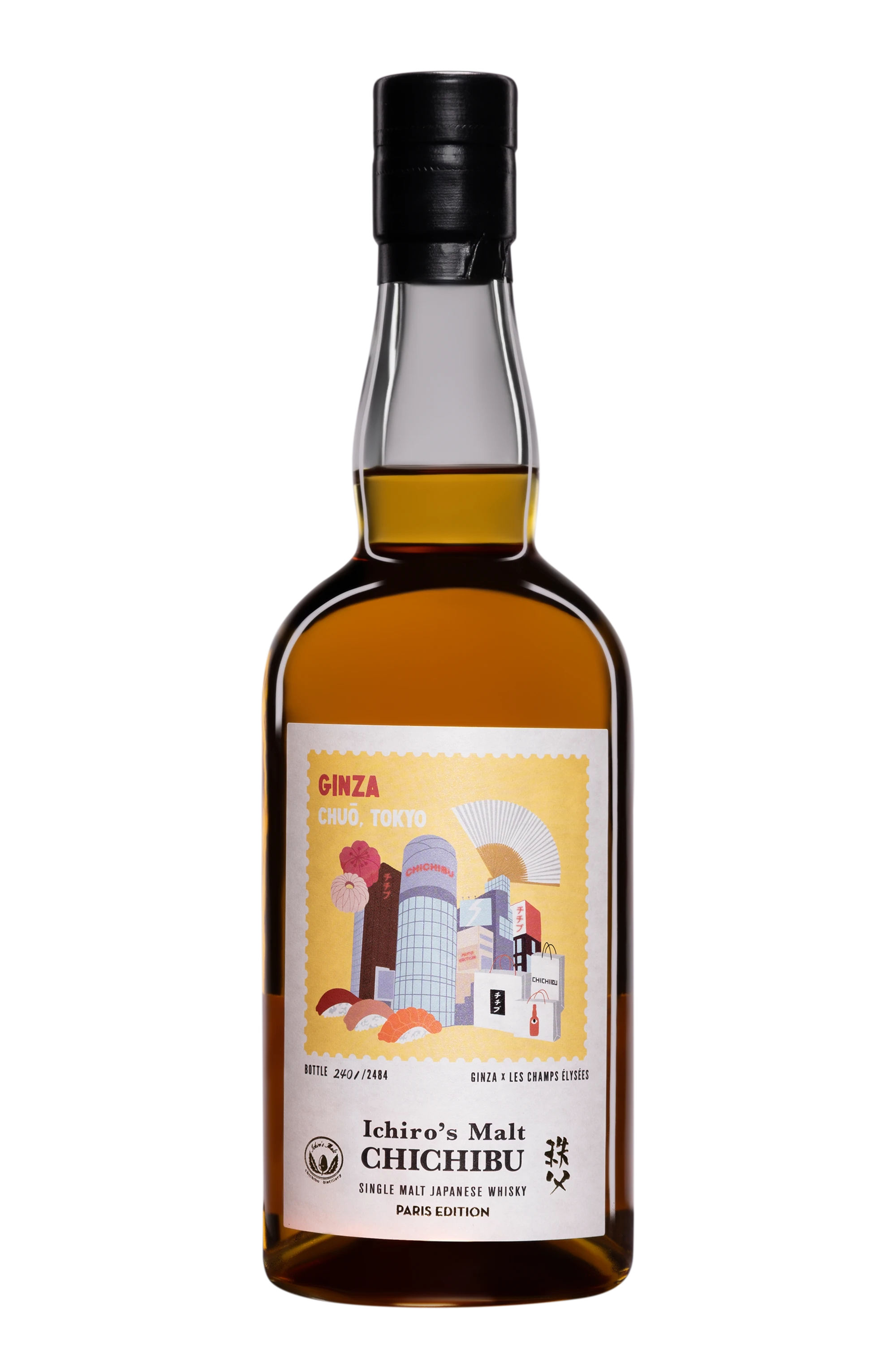 Ichiro's Malt Chichibu - Single Malt Japanese Whisky "Paris Edition 2025 - Ginza Itinéraires" Brun NV 50.5° Giftbox, 70cl