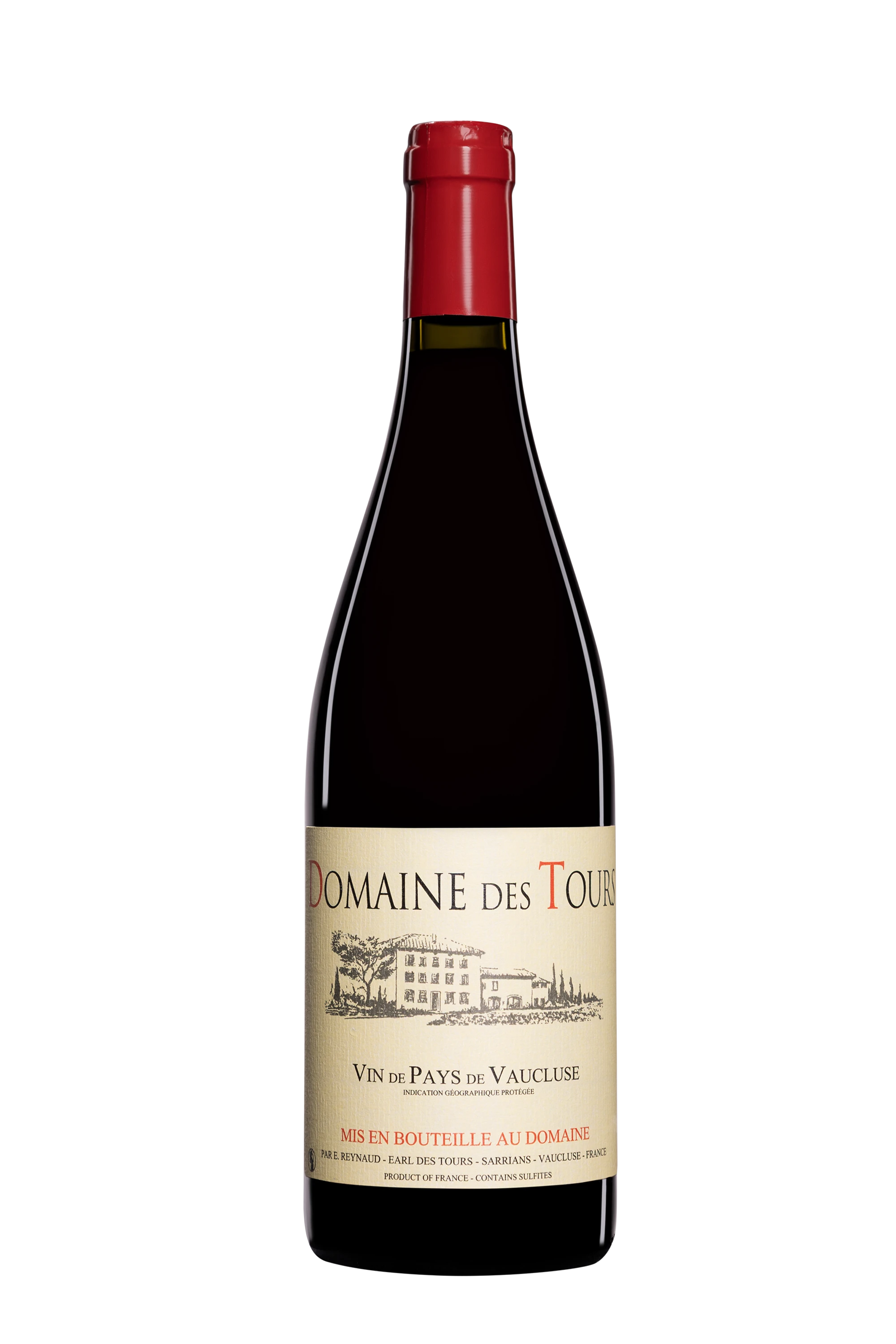 Domaine des Tours - Vin de Pays du Vaucluse Rouge 2022 14.5°, 75cl