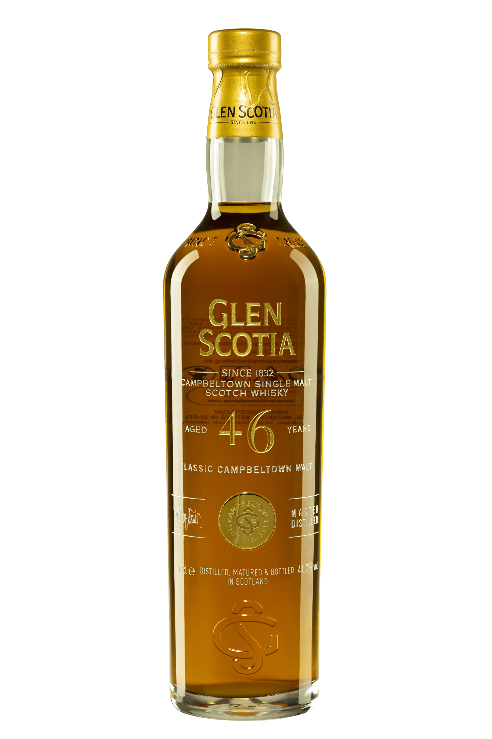 Glen Scotia - Single Malt Scotch Whisky "46 Ans" 41.7° Giftbox, 70cl