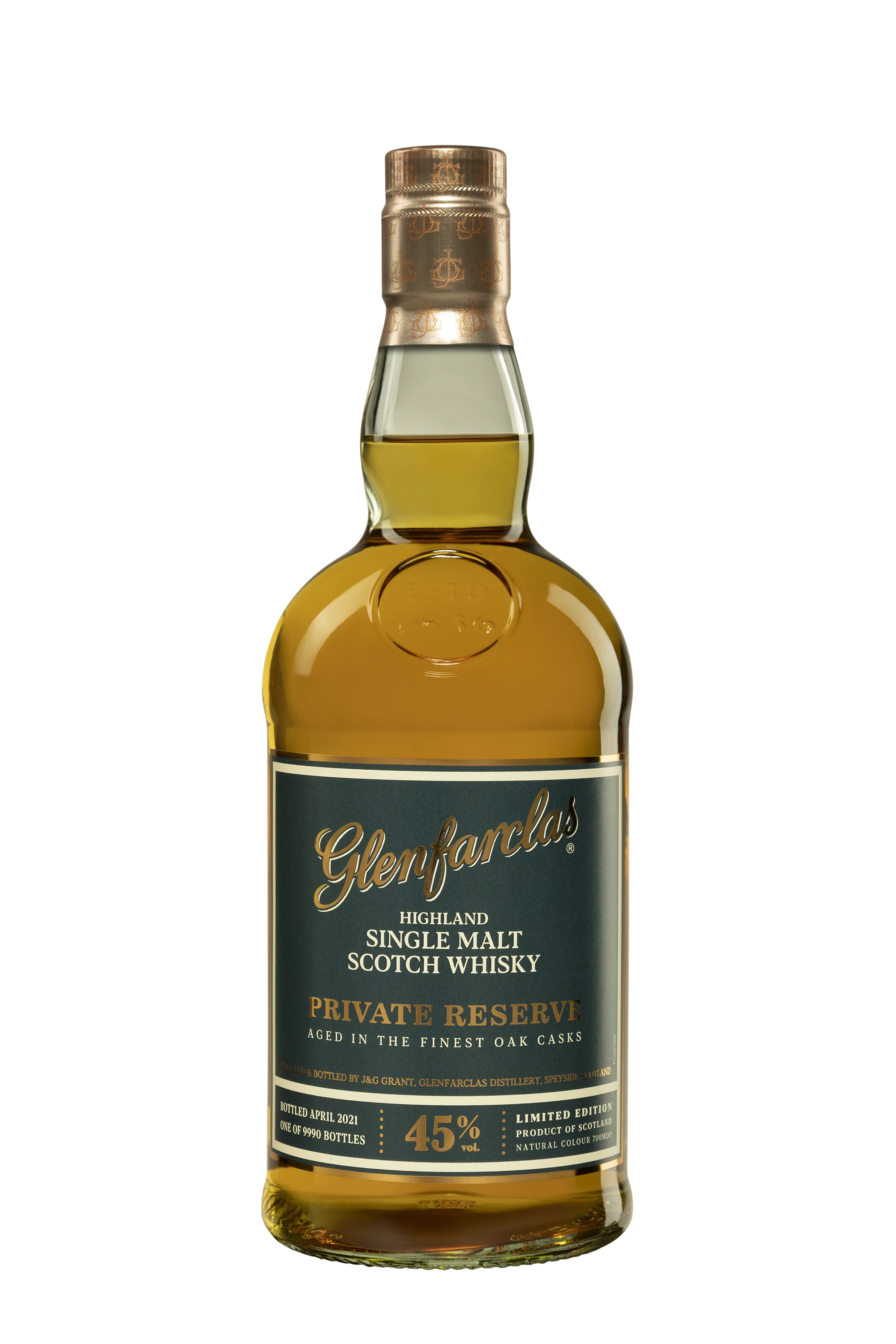 Glenfarclas - Single Malt Scotch Whisky "Private Reserve - Release 2021" 45° Giftbox, 70cl
