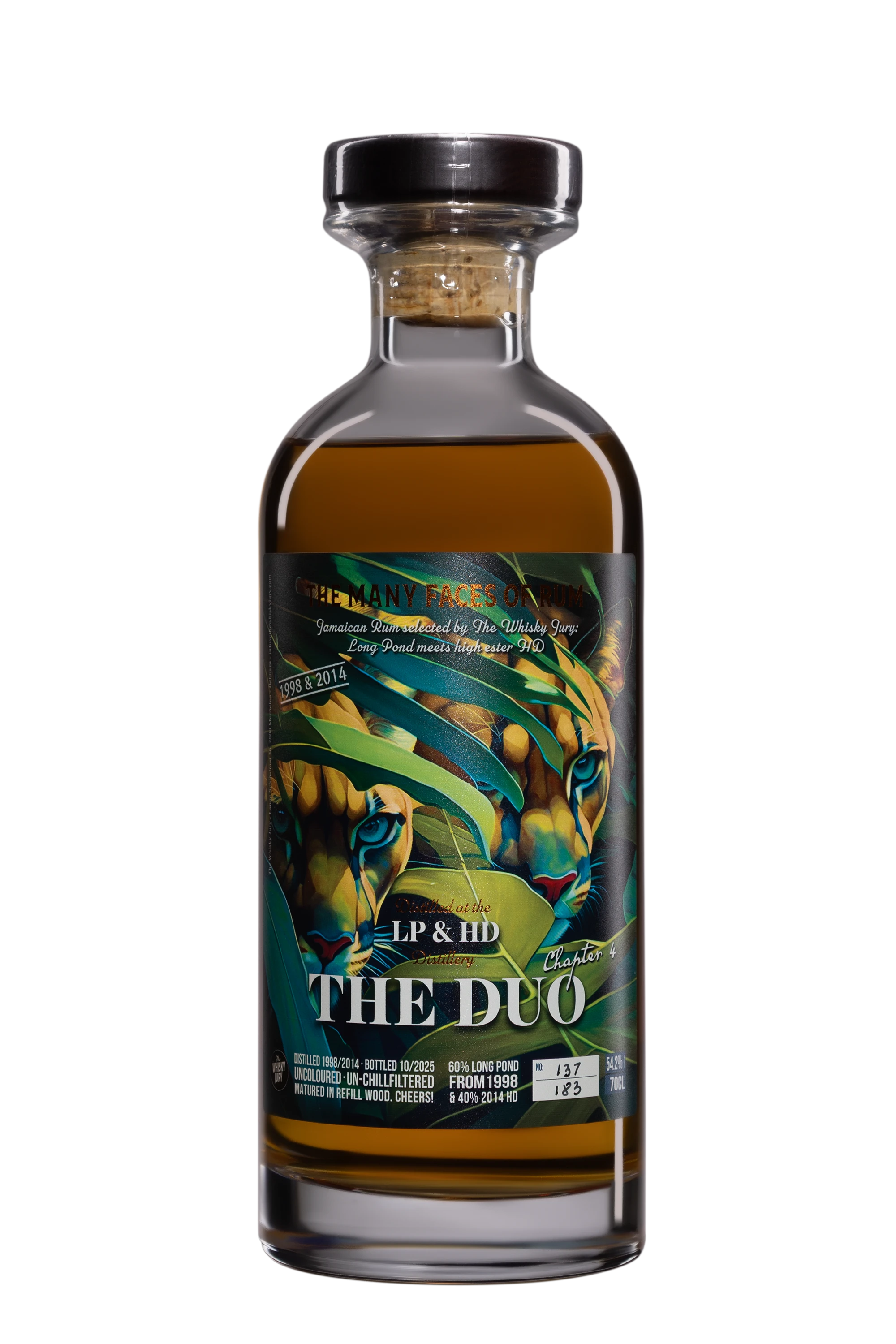 The Whisky Jury - Molasses Jamaican Rhum "The Duo Chapter 4" Brun 1998, 2014 54.2°, 70cl