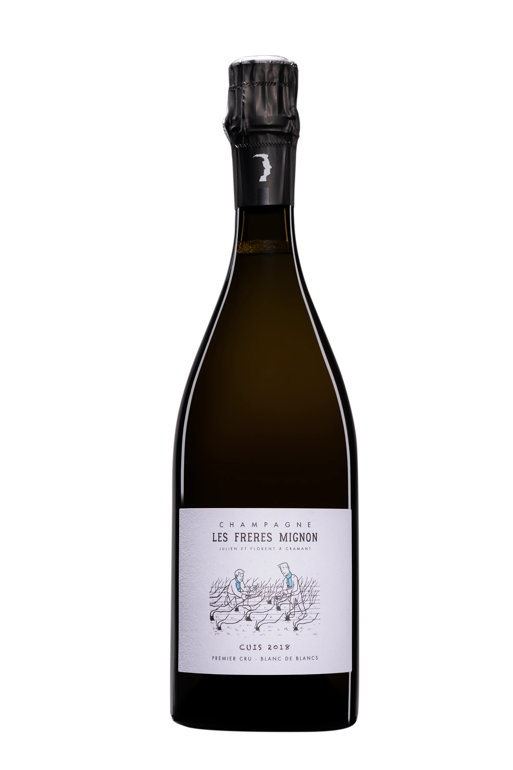 Domaine Les Frères Mignon - Champagne Extra-Brut 1er Cru Blanc de Blancs Millésimé "Terroir de Cuis" Blanc 2018 Dégorgement 17 Nov. 2023 12.5°, 75cl