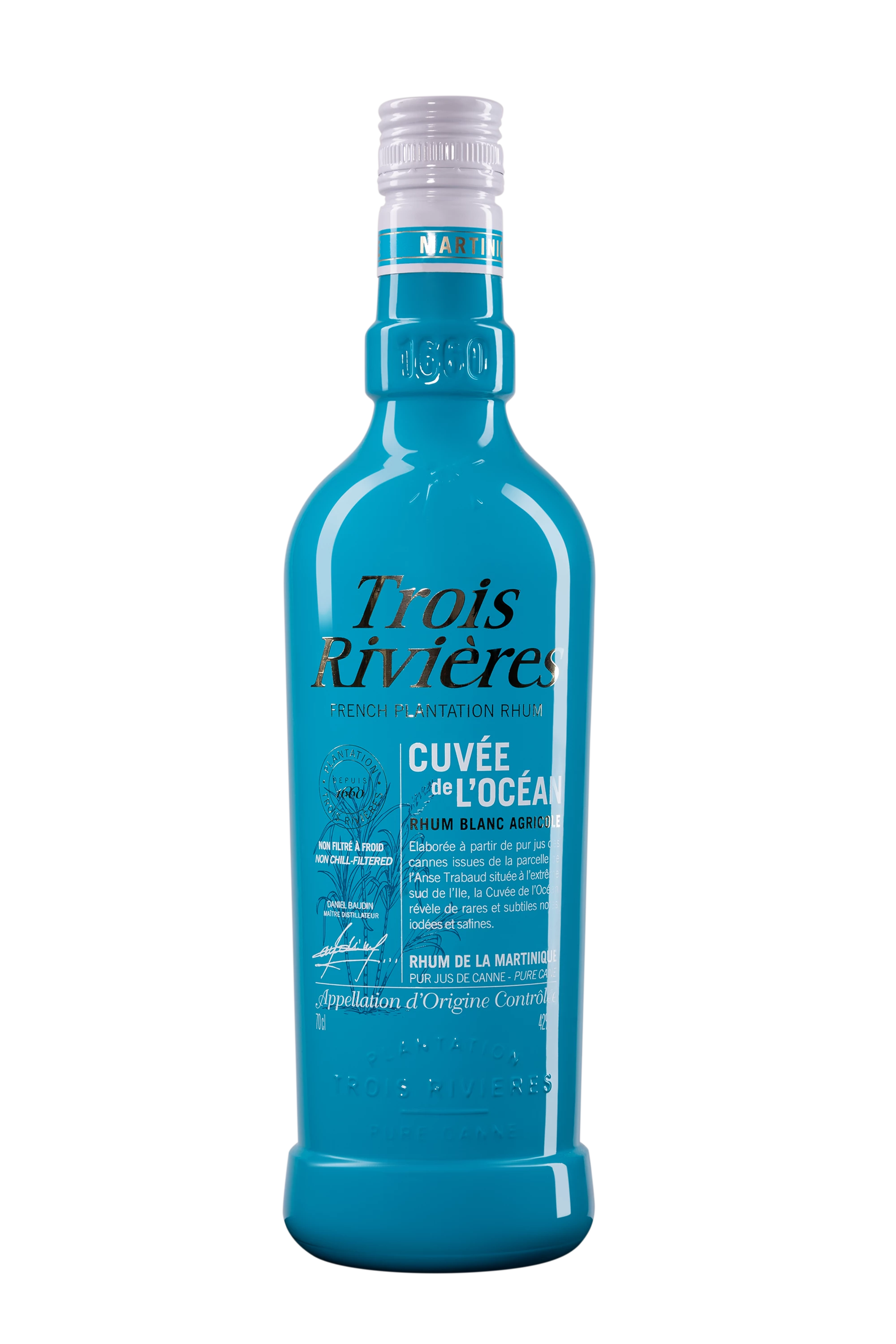 Trois Rivières - Rhum Agricole de Martinique "Cuvée de l'Océan" Blanc 42°, 70cl