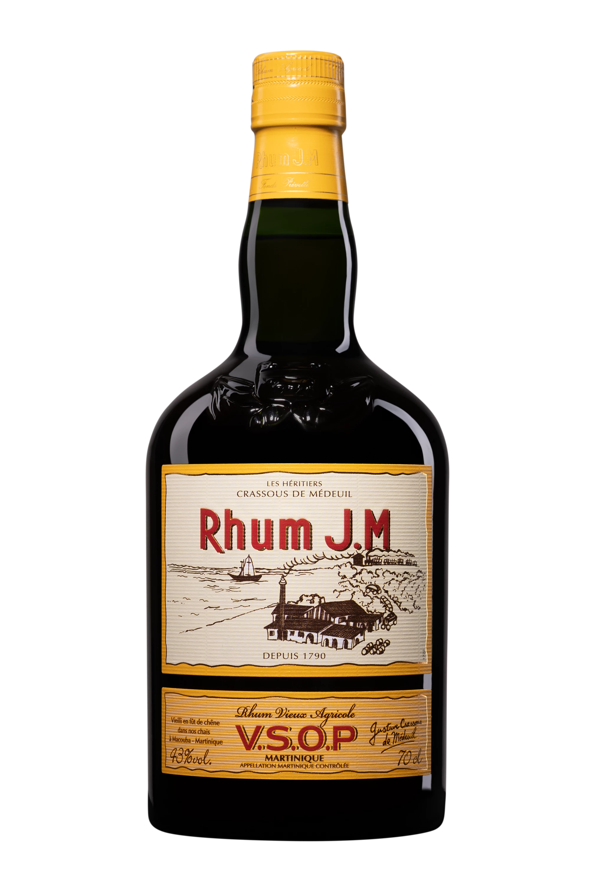JM - Rhum Agricole de Martinique "VSOP" Brun 43° Giftbox, 70cl
